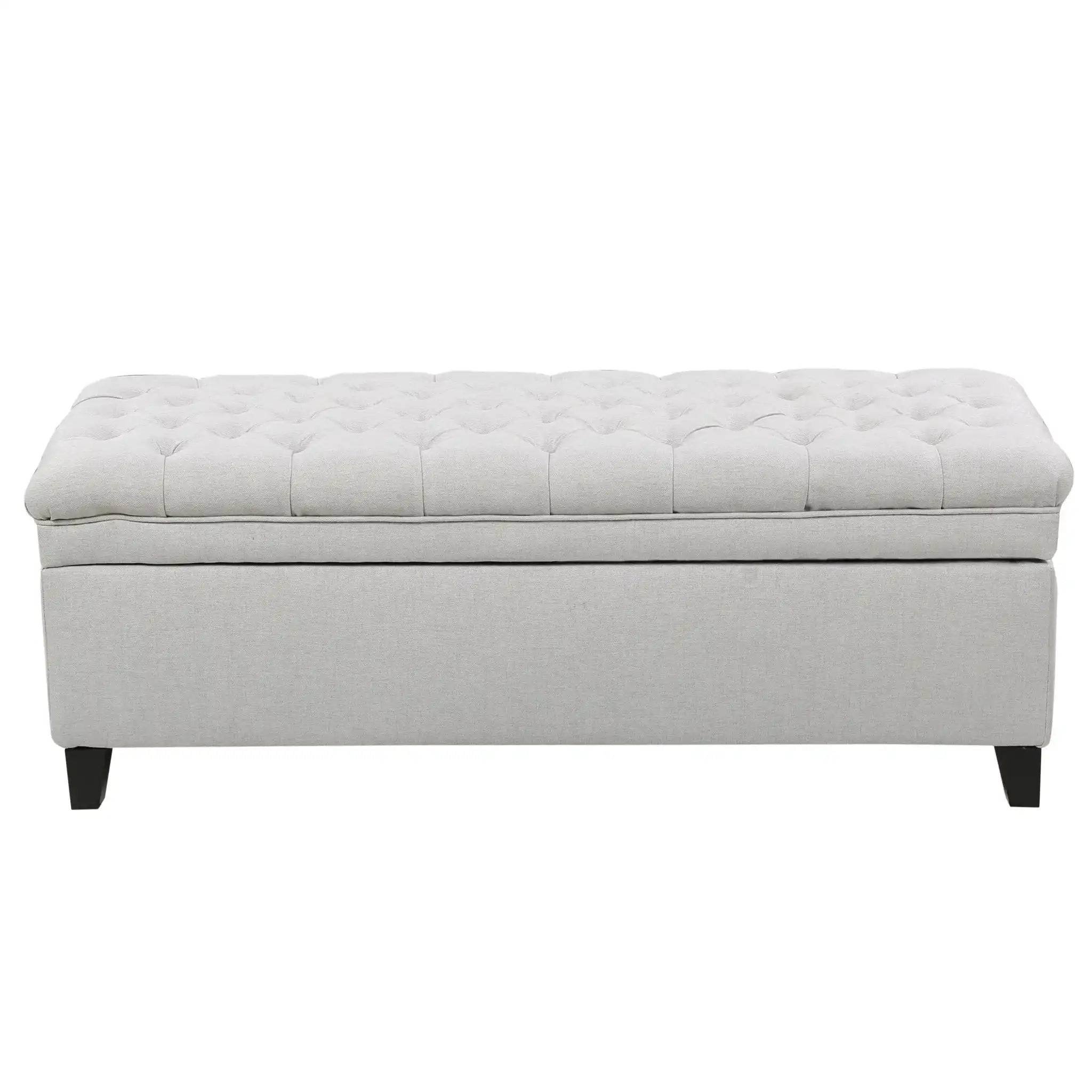 Juliana - Storage Ottoman With Birch Legs