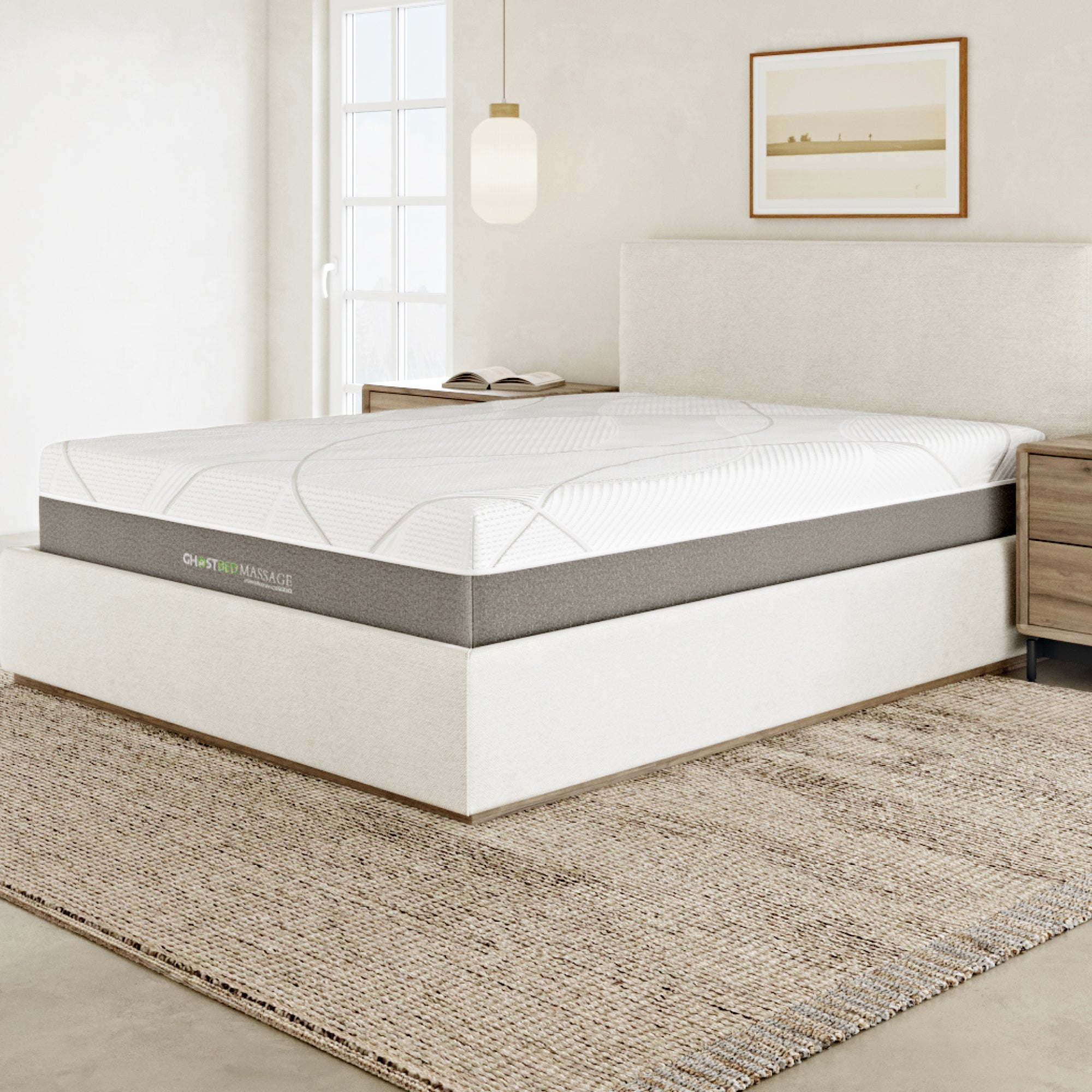 Ghostbed massage mattress hybrid profile