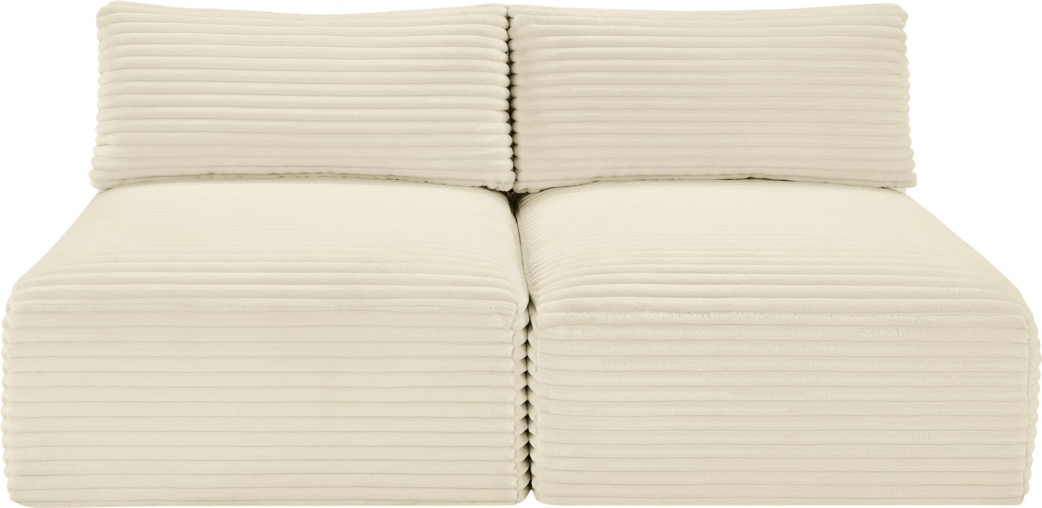 Shaggy - 2 Seat Modular Armless Sofa