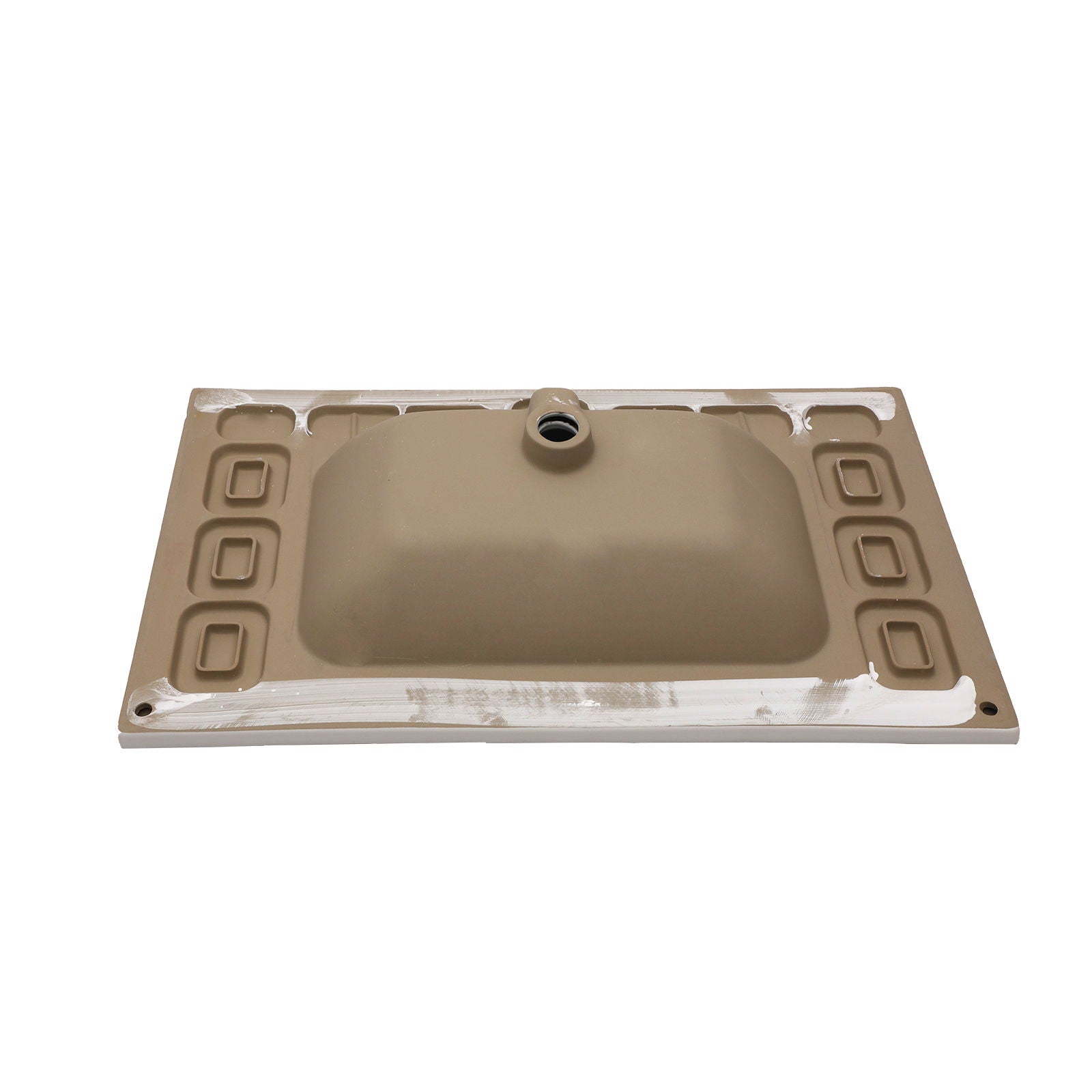 Rectangular Single Vanity Top With 1 Faucet Hole And Overflow, 35" X 20", Sink Only - White