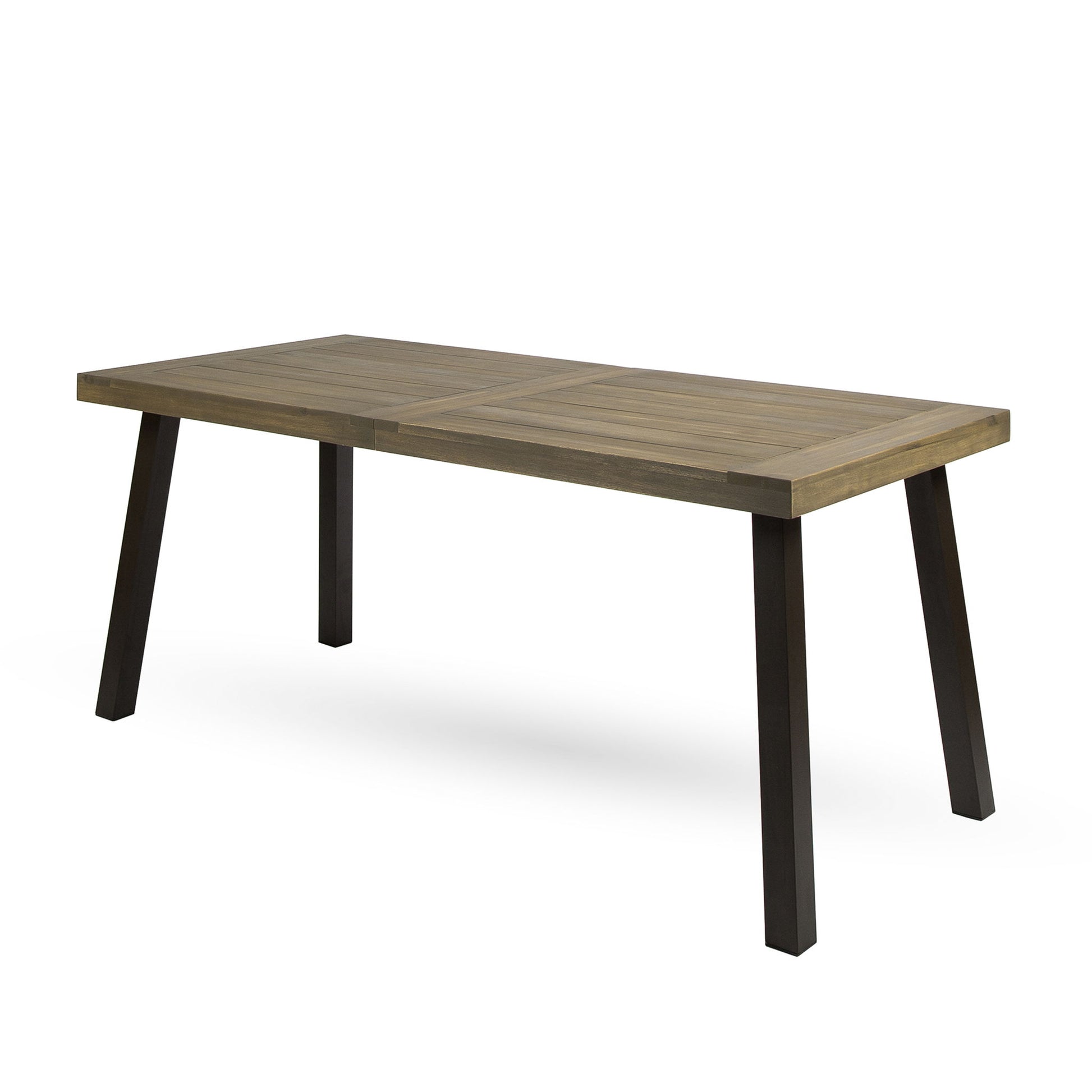 Acacia Wood Dining Table With Slat Design - Best Buy Furniture