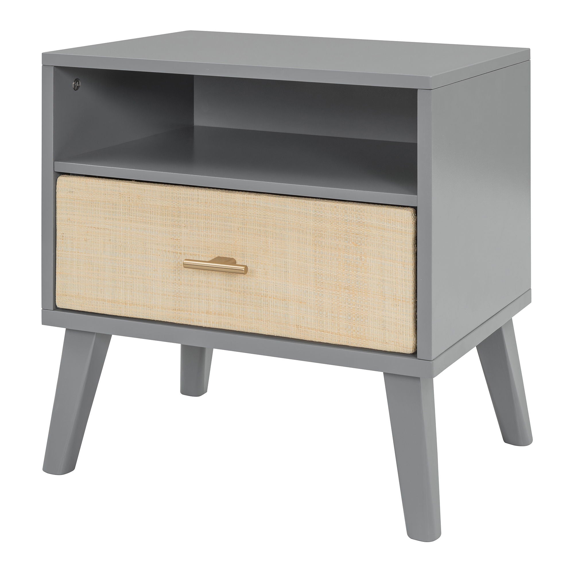 Bed Frame With 2 Nightstands Elegant Design With Lamps
