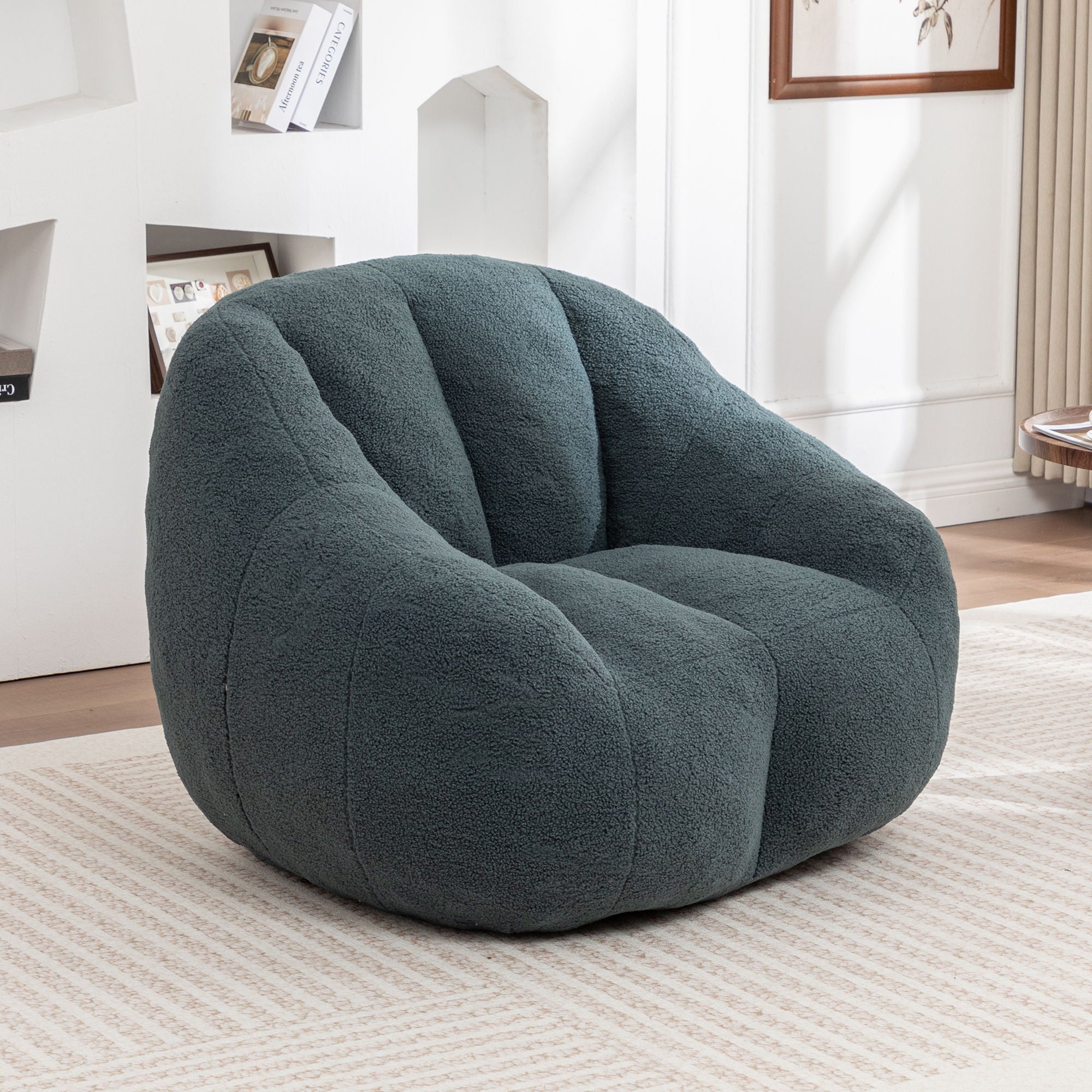 Comfy Bean Bag Chair With Memory Foam Filler, Tufted Soft - Best Buy Furniture