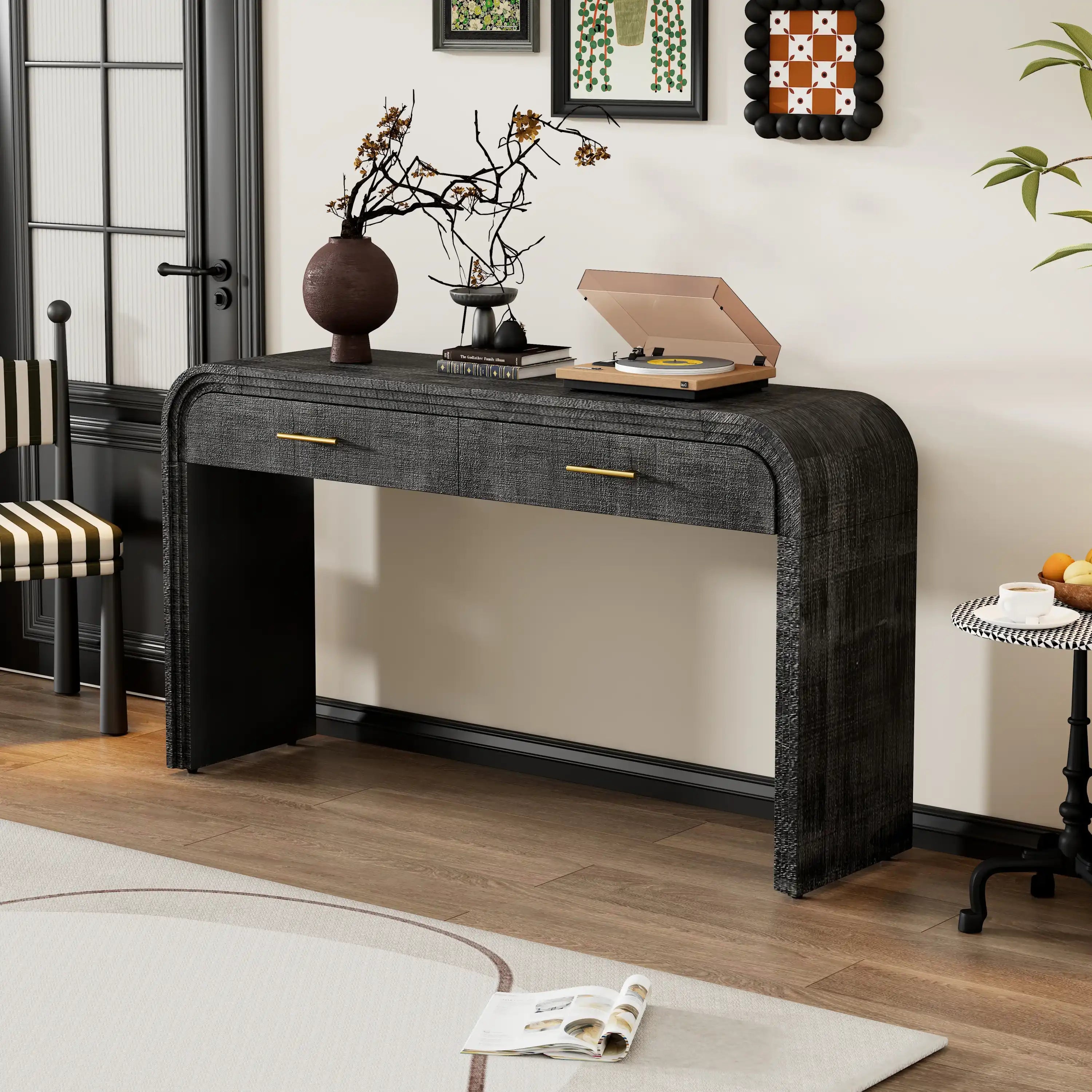 Zadie Modern Console Table With 2 Drawers