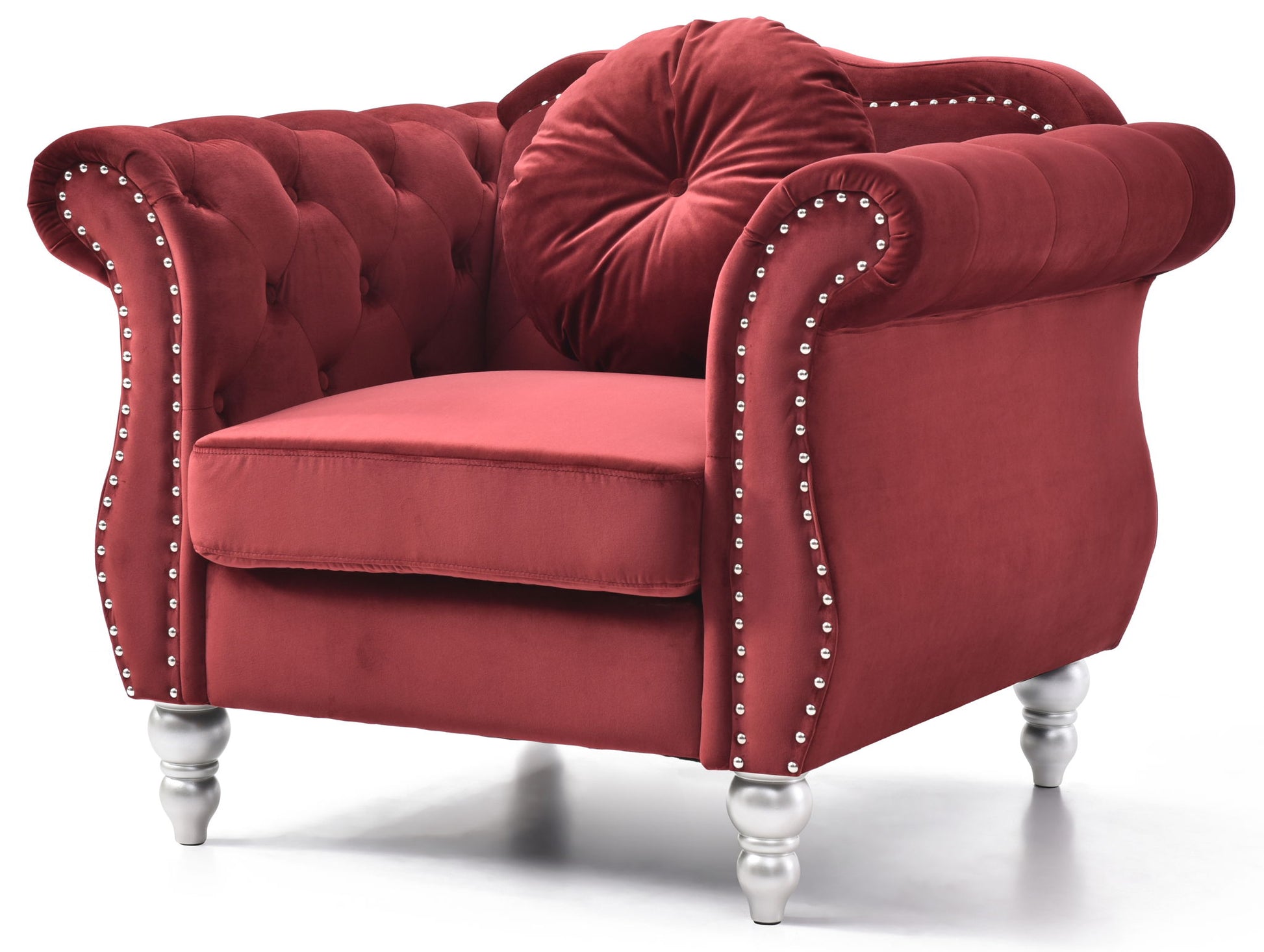 Chic Transitional Flared Arm Chair - Best Buy Furniture