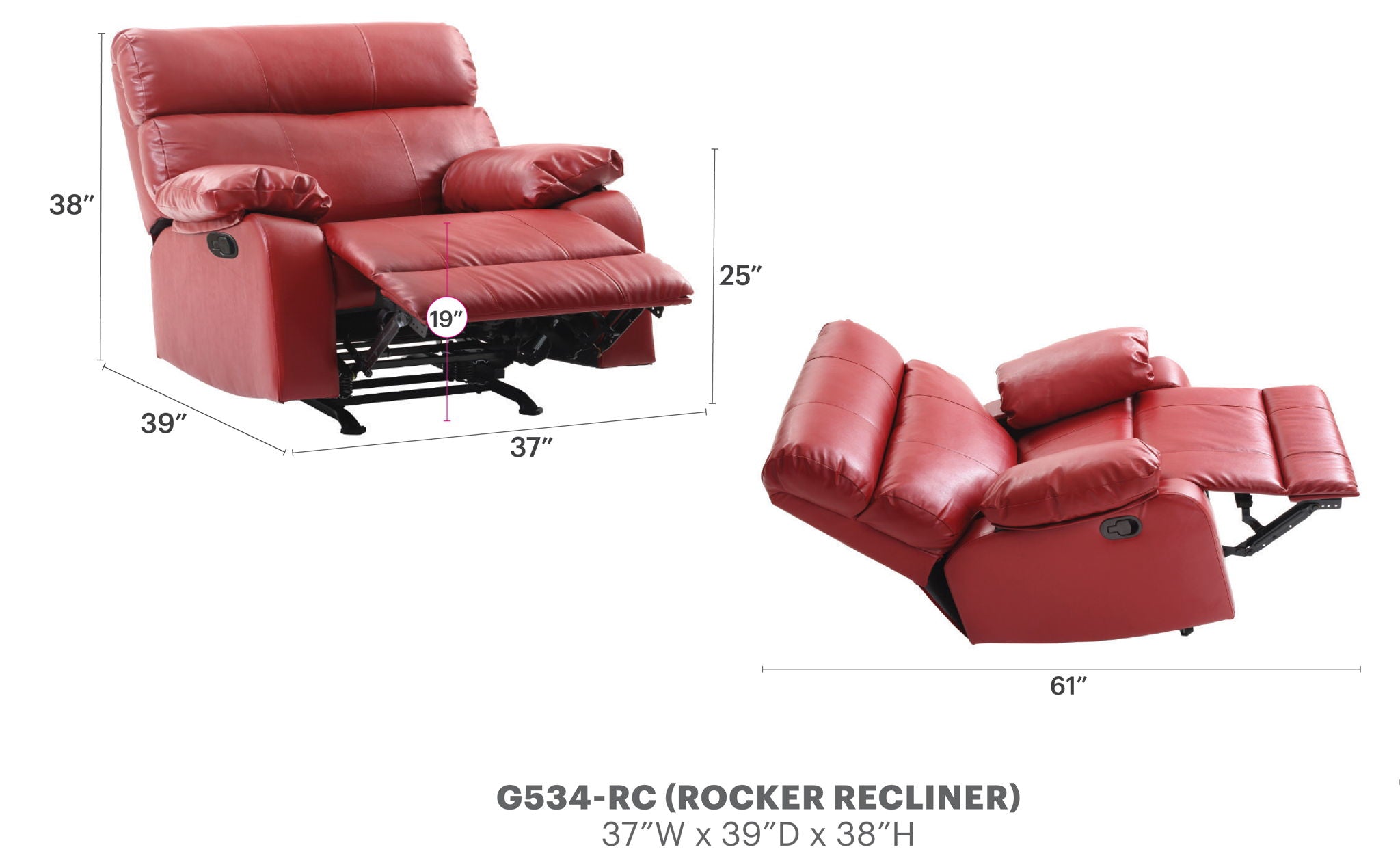 Modern Design Rocker Recliner