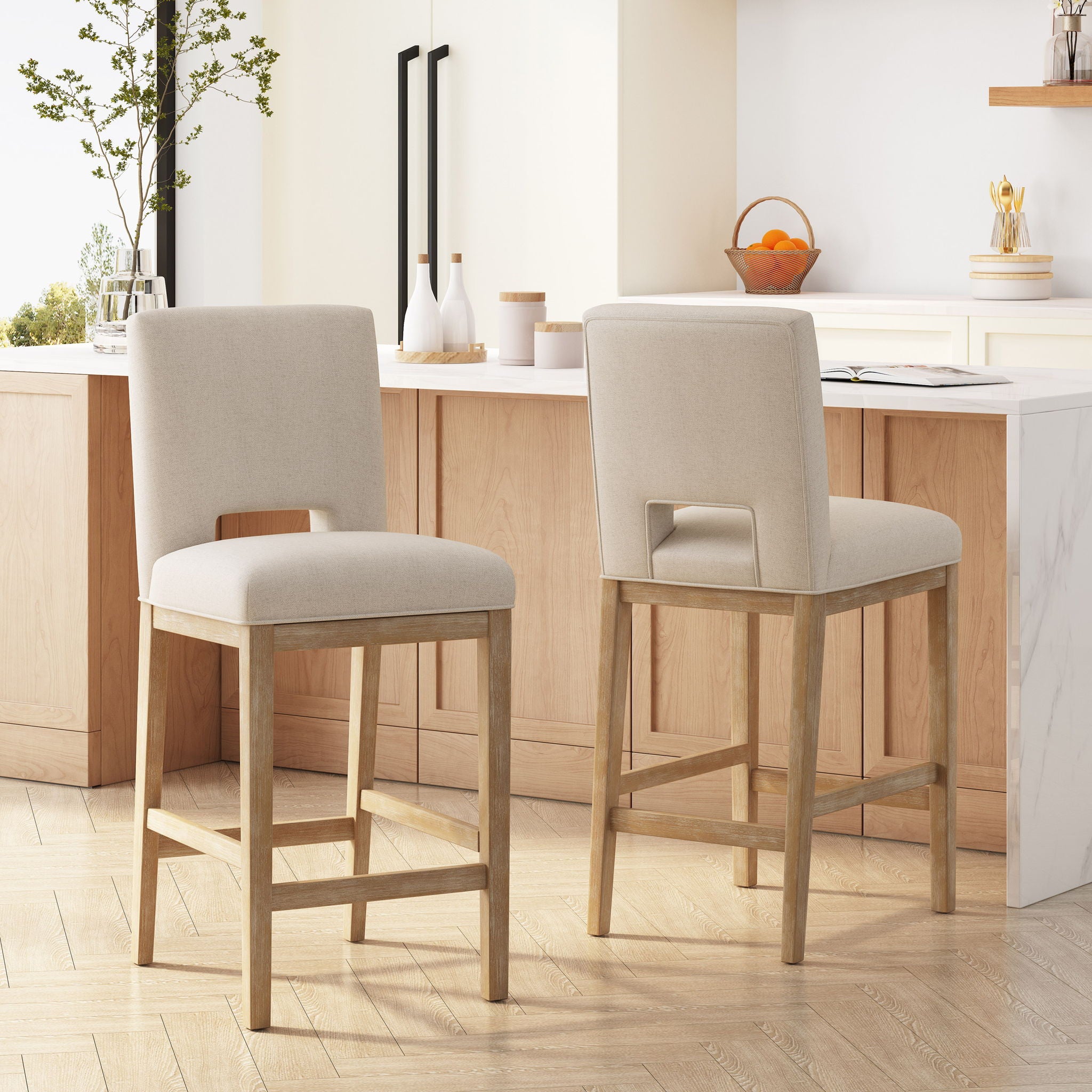 Counter Stools (Set of 2) - Wheat - Best Buy Furniture