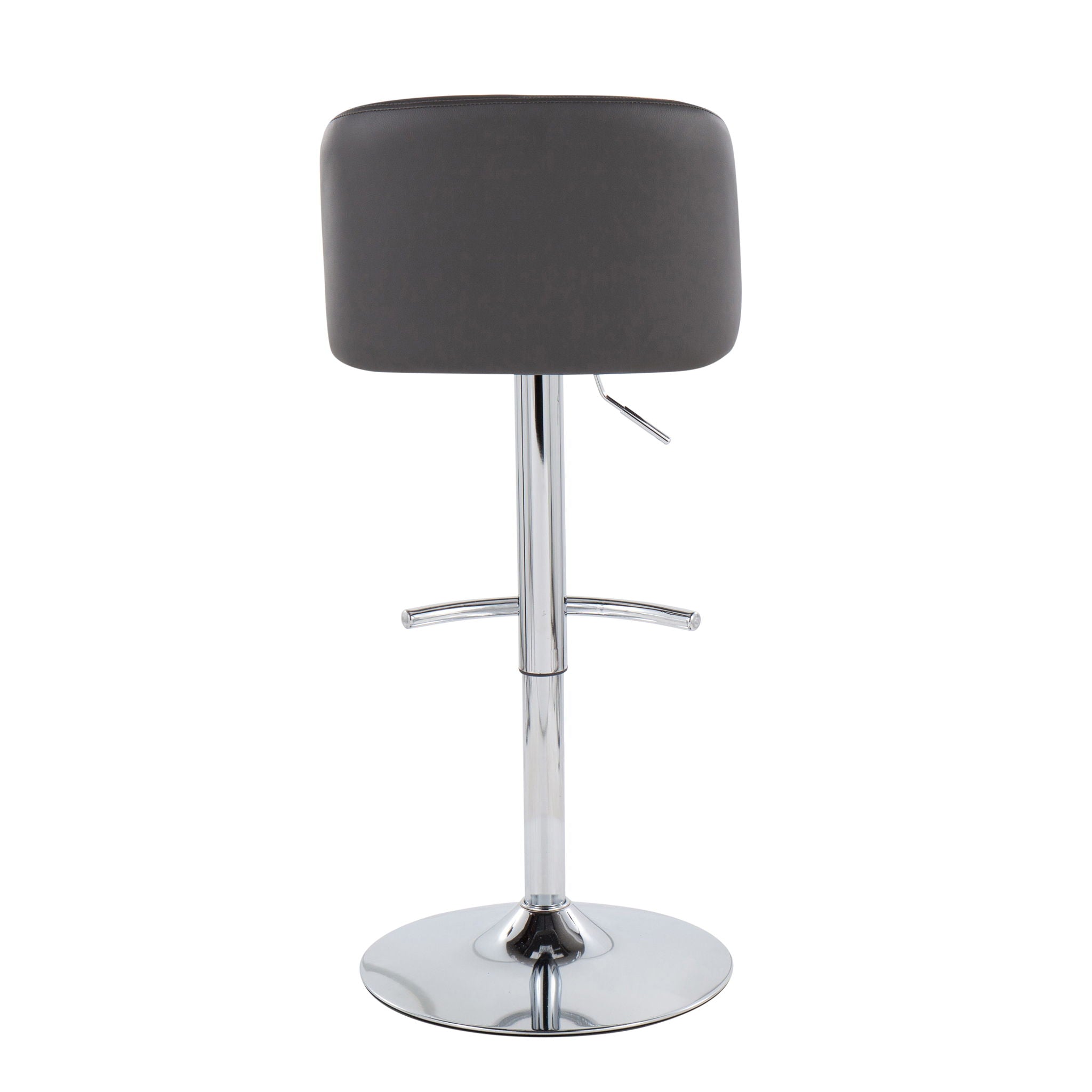 Toriano - Contemporary Adjustable Barstool With Swivel & Rounded T Footrest (Set of 2)