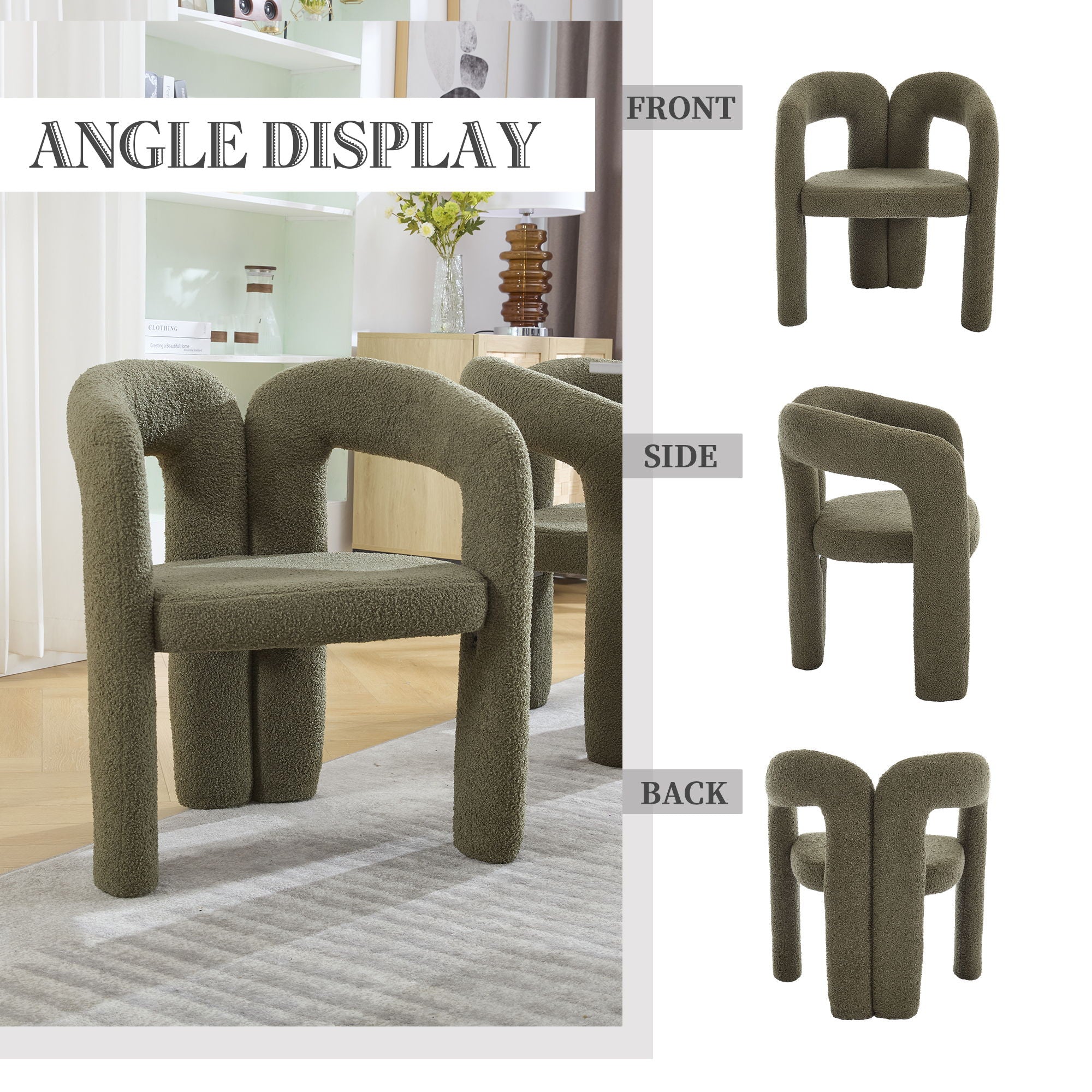 Coolmore Contemporary Designed Accent / Dining Chair With Armrests