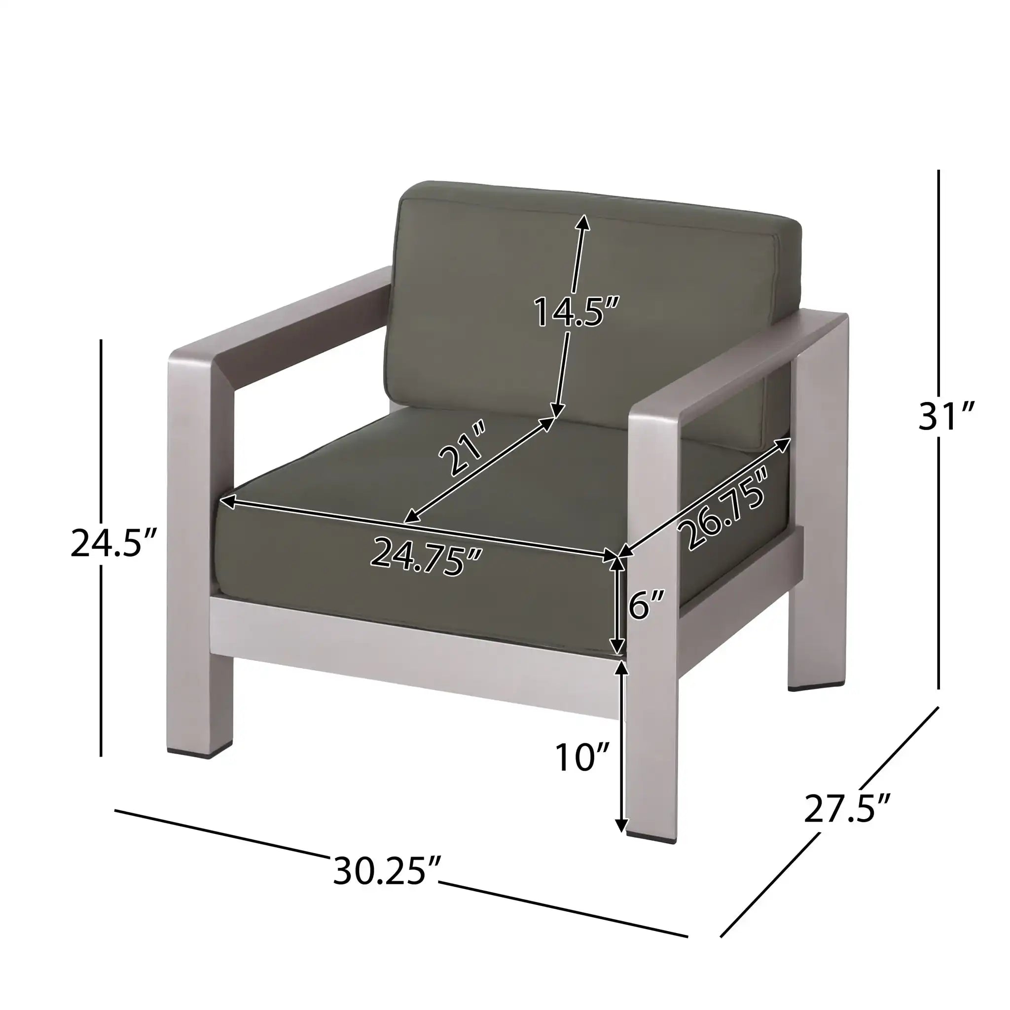 Aviara - Luxurious Outdoor Club Chair