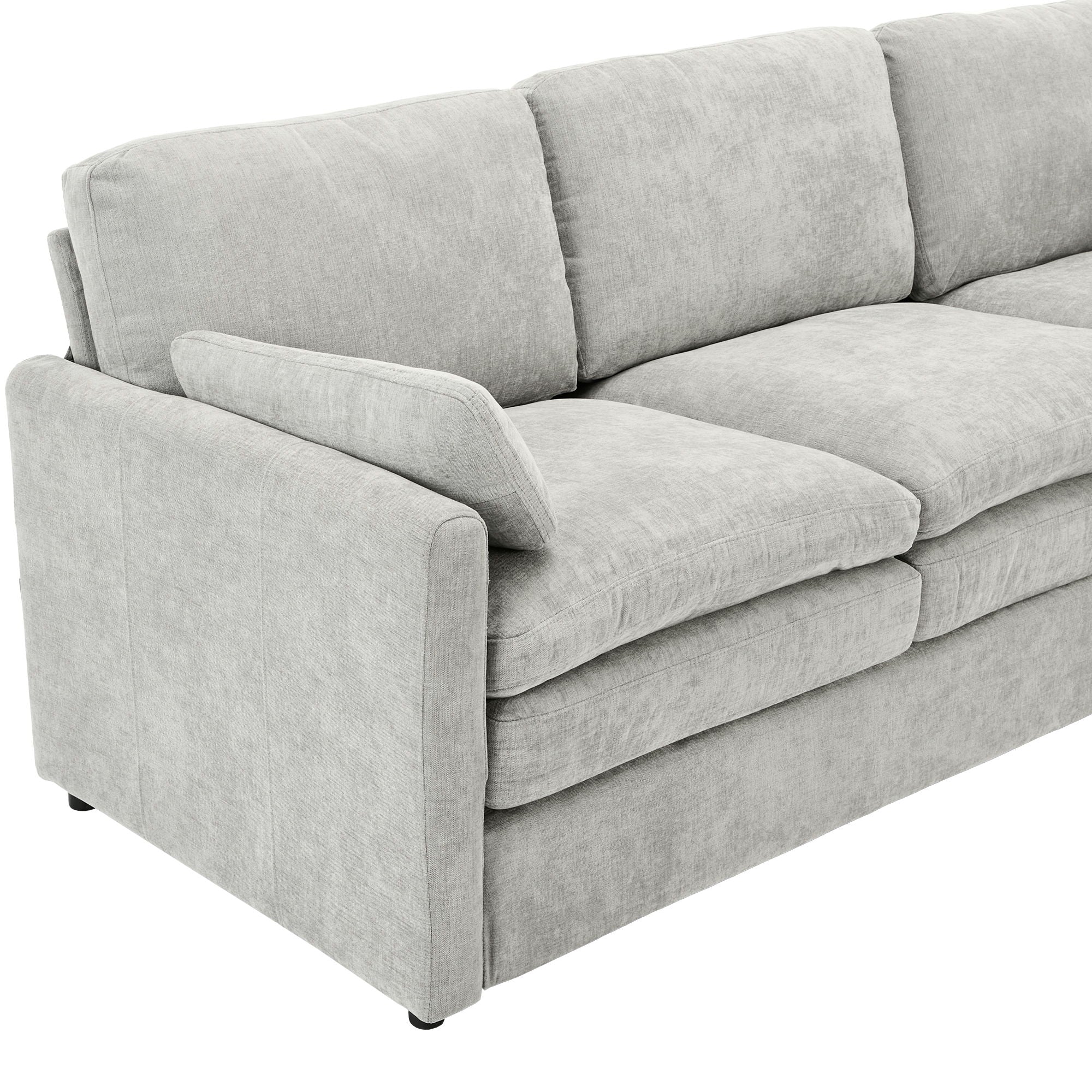 Cloud Sofa Set Couch For Living Room - Light Gray - Best Buy Furniture