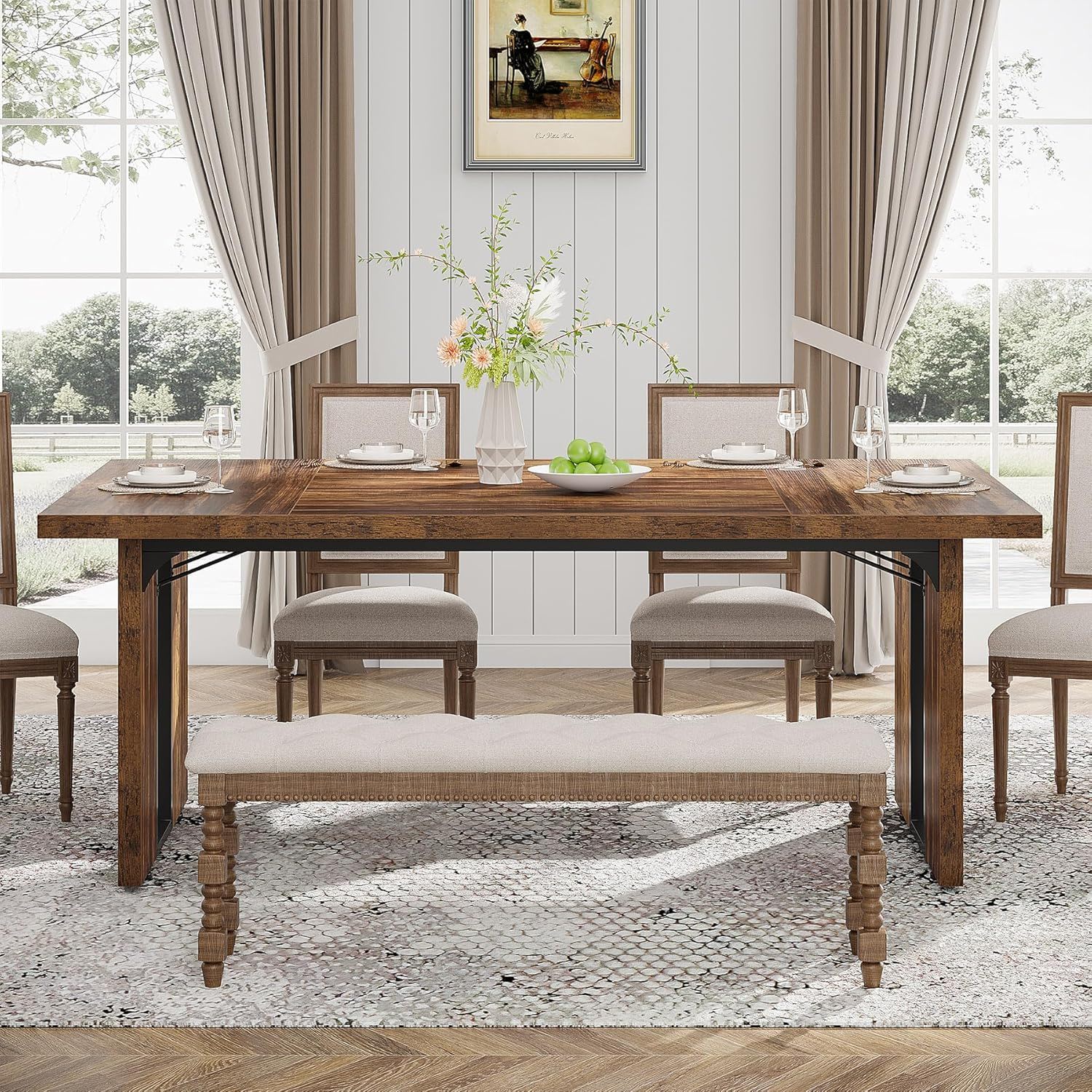 Large Rectangular Kitchen Table