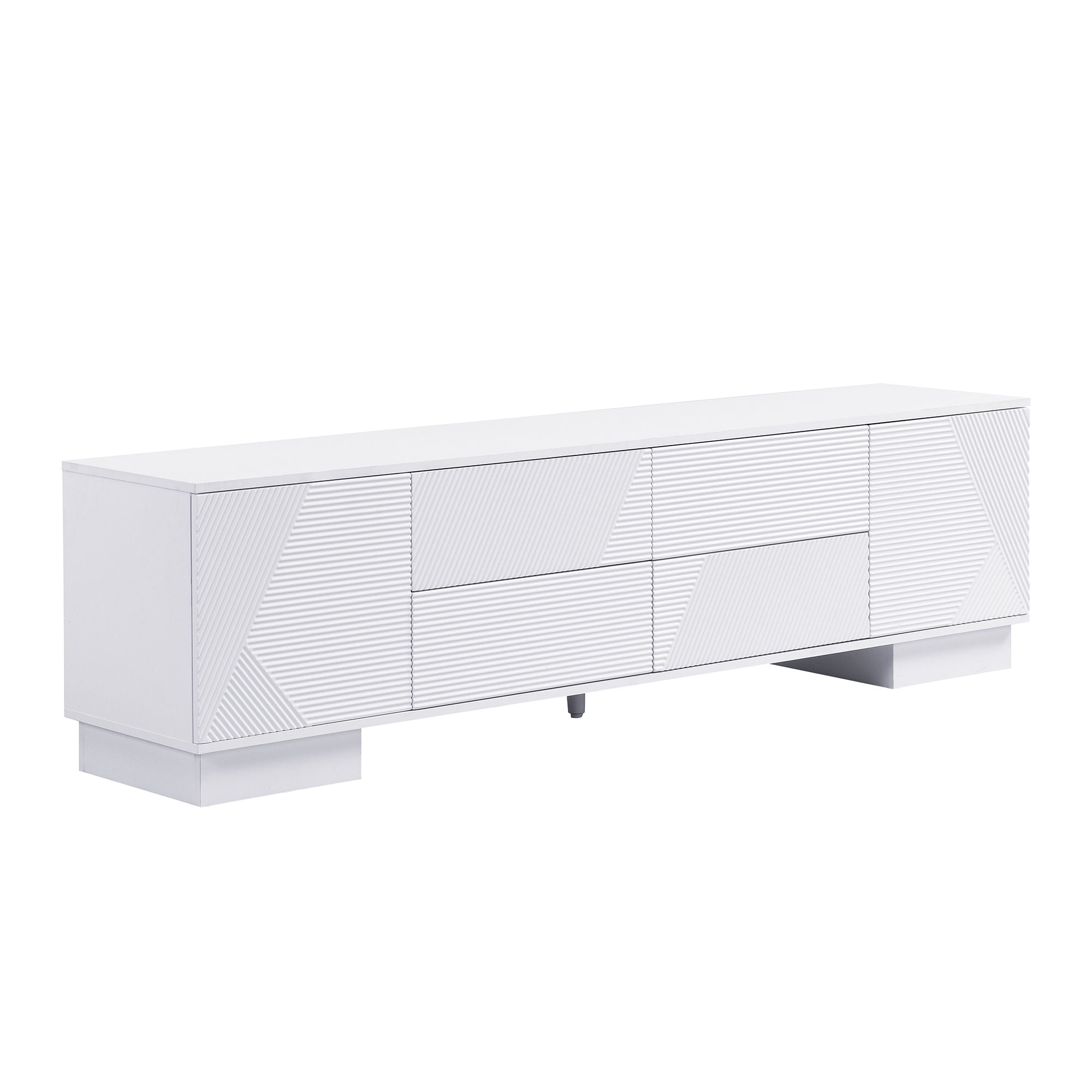 Modern TV Stand With Storage Cabinets, 4 Drawers