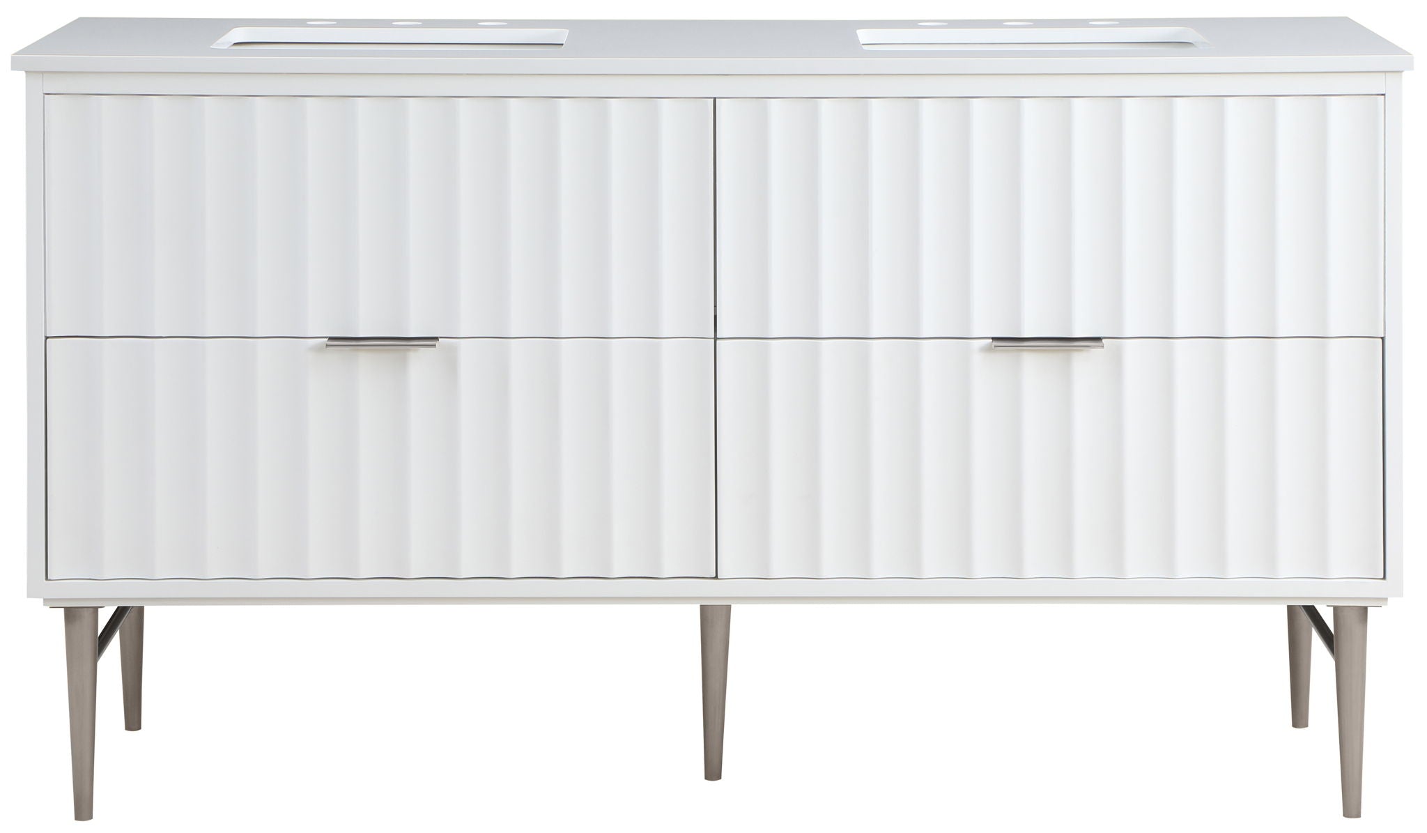 Modernist - Bathroom Vanity With Chrome Legs