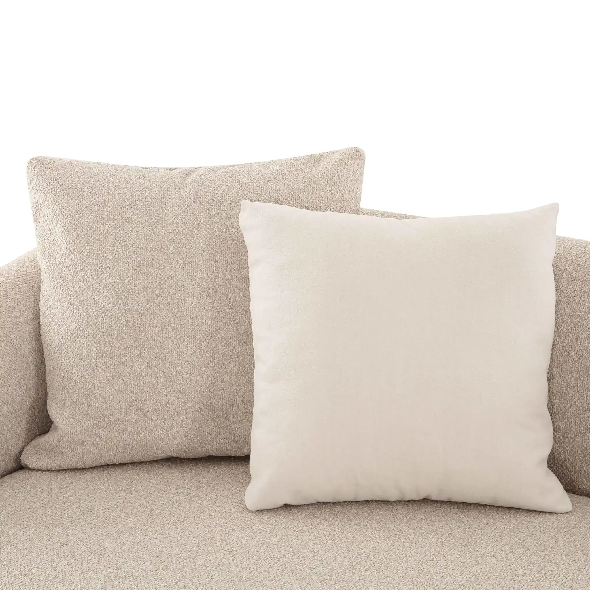 Sylvie - Left Arm 2-Seater Loveseat - Cream