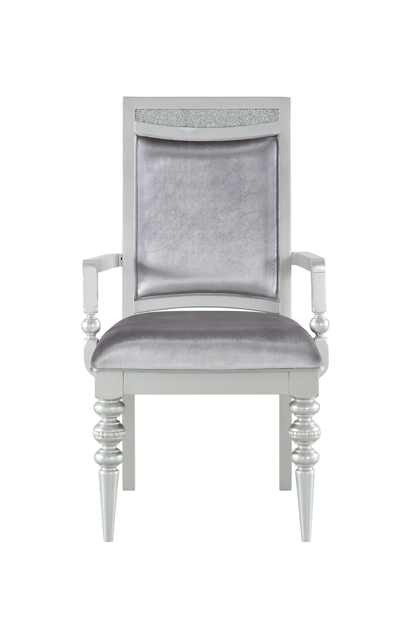 Maverick - Arm Chair (Set of 2) - Silver - Best Buy Furniture