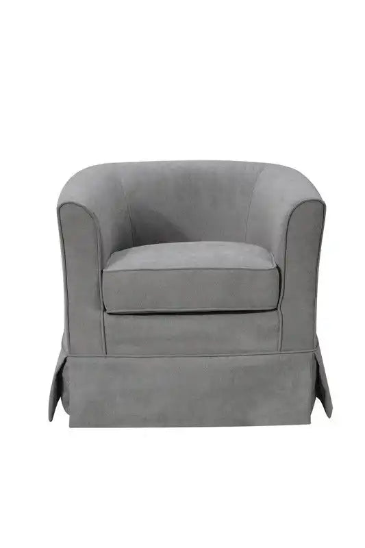 Tucker - Woven Fabric Swivel Barrel Chair