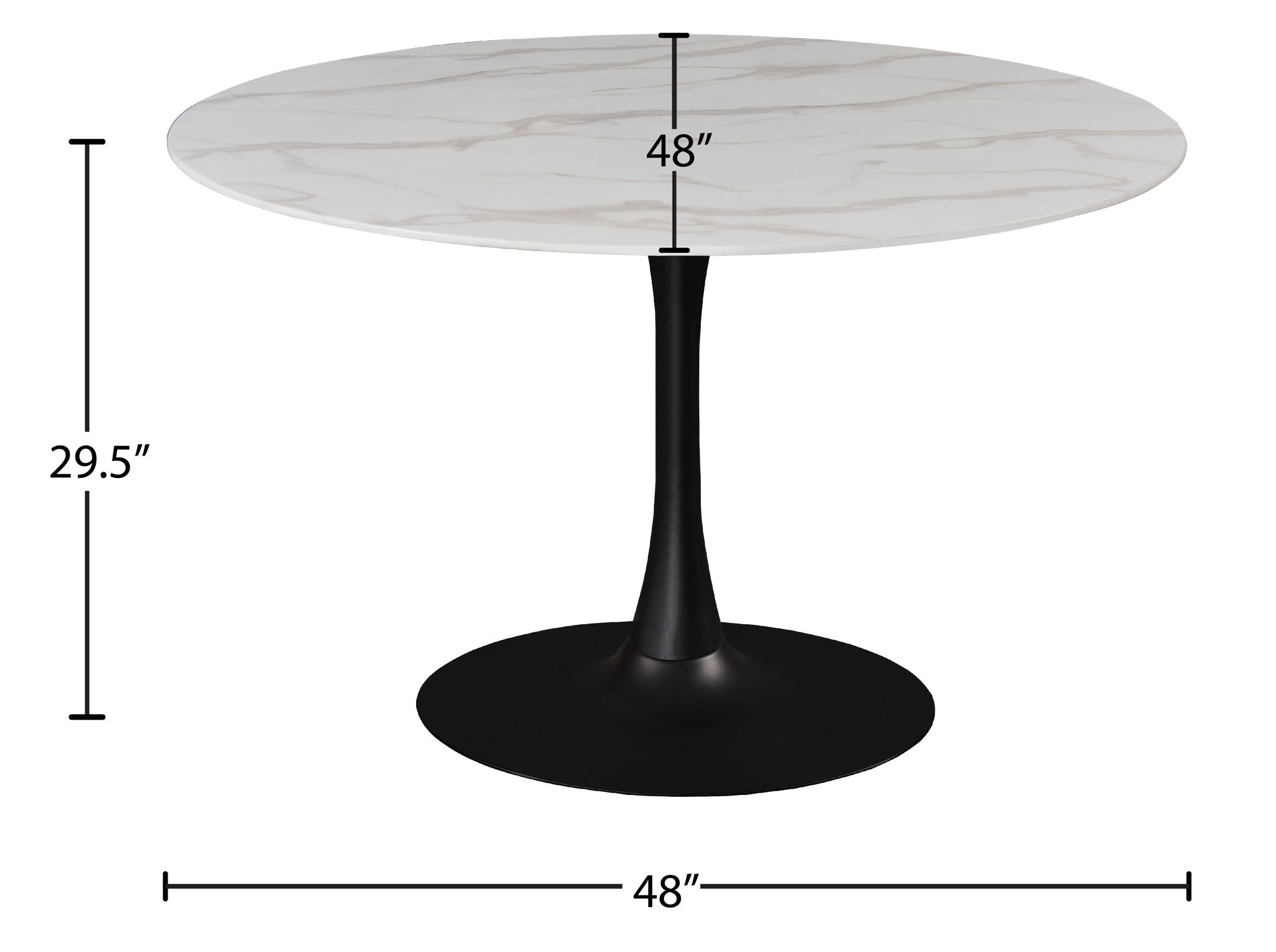 Tulip - Two Tone Dining Table