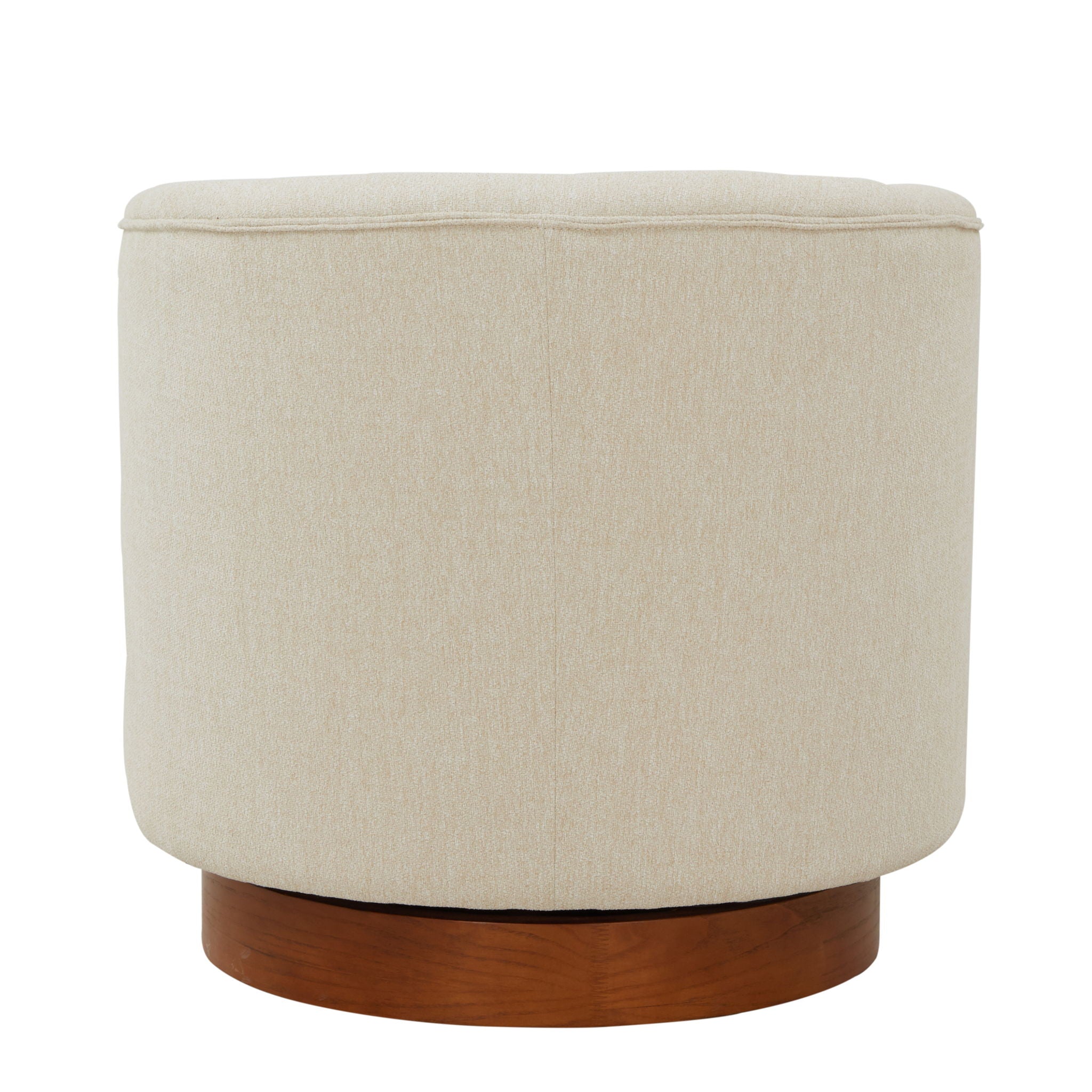 Miramar - Swivel Barrel Chair With Wooden Base