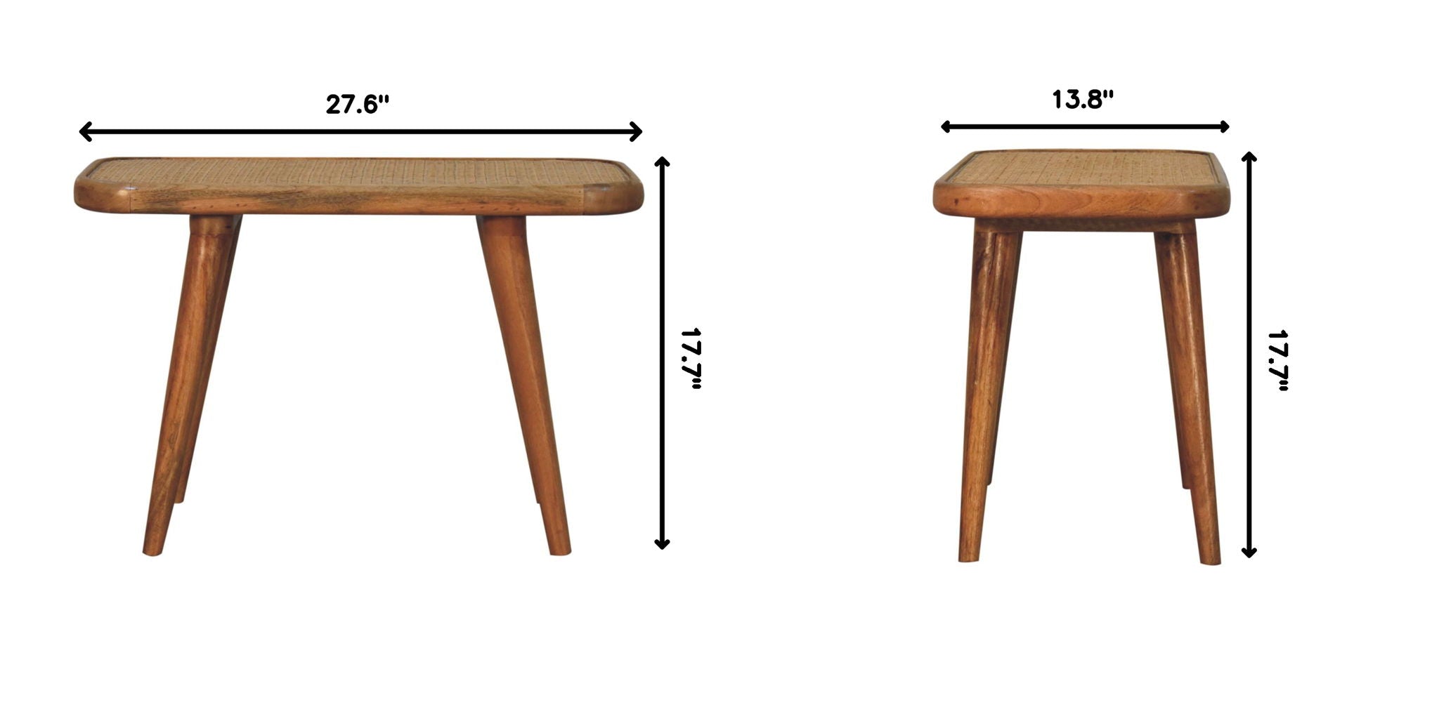 Larissa - Rattan Bench - Oak