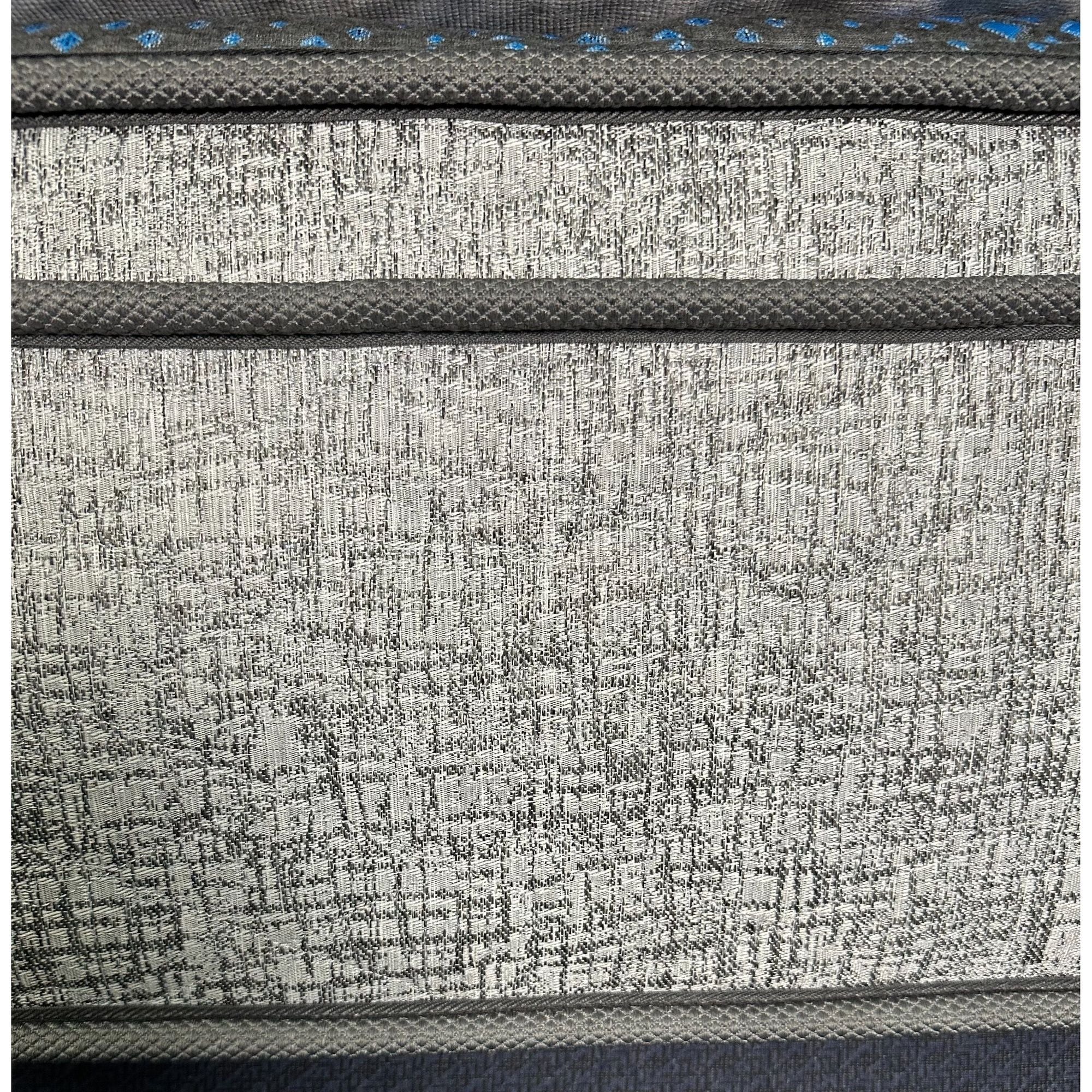 Comfort Care - 10" Twin Extra Long, Hybrid Euro Top Mattress Plush Comfort - Gray / Blue