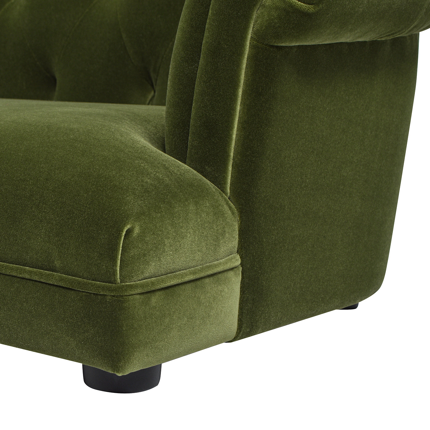 Kiki 36.5' Chesterfield Dog Sofa Bed, Medium, Olive Green Performance Velvet