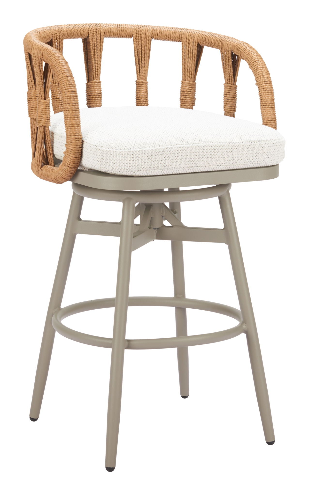 Safal - Outdoor Swivel Barstool - Multicolor