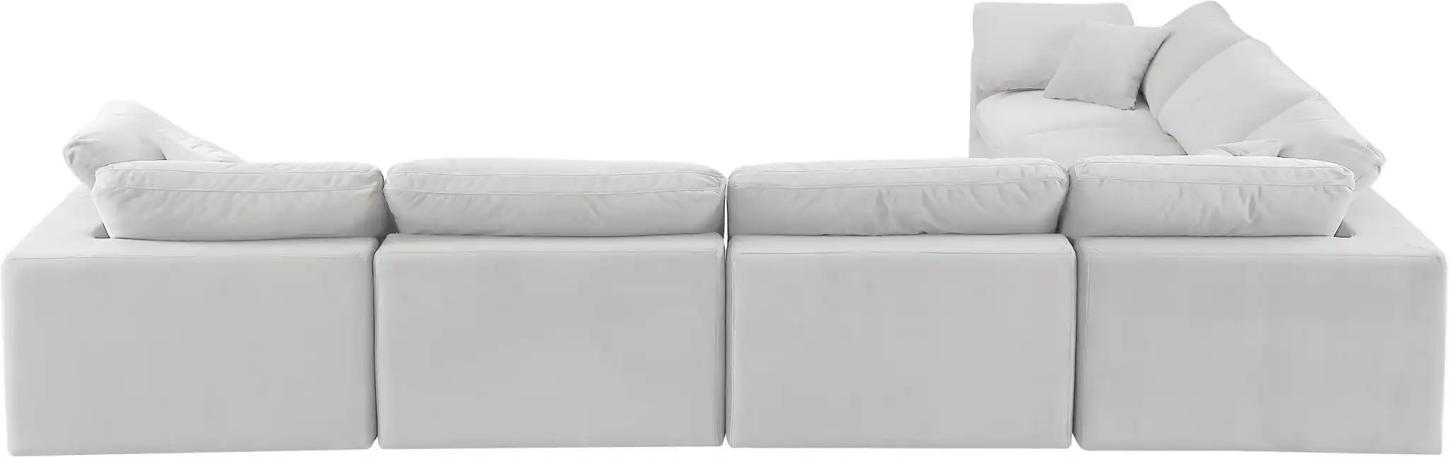 Comfy - 6 Piece Velvet Modular Corner Sectional