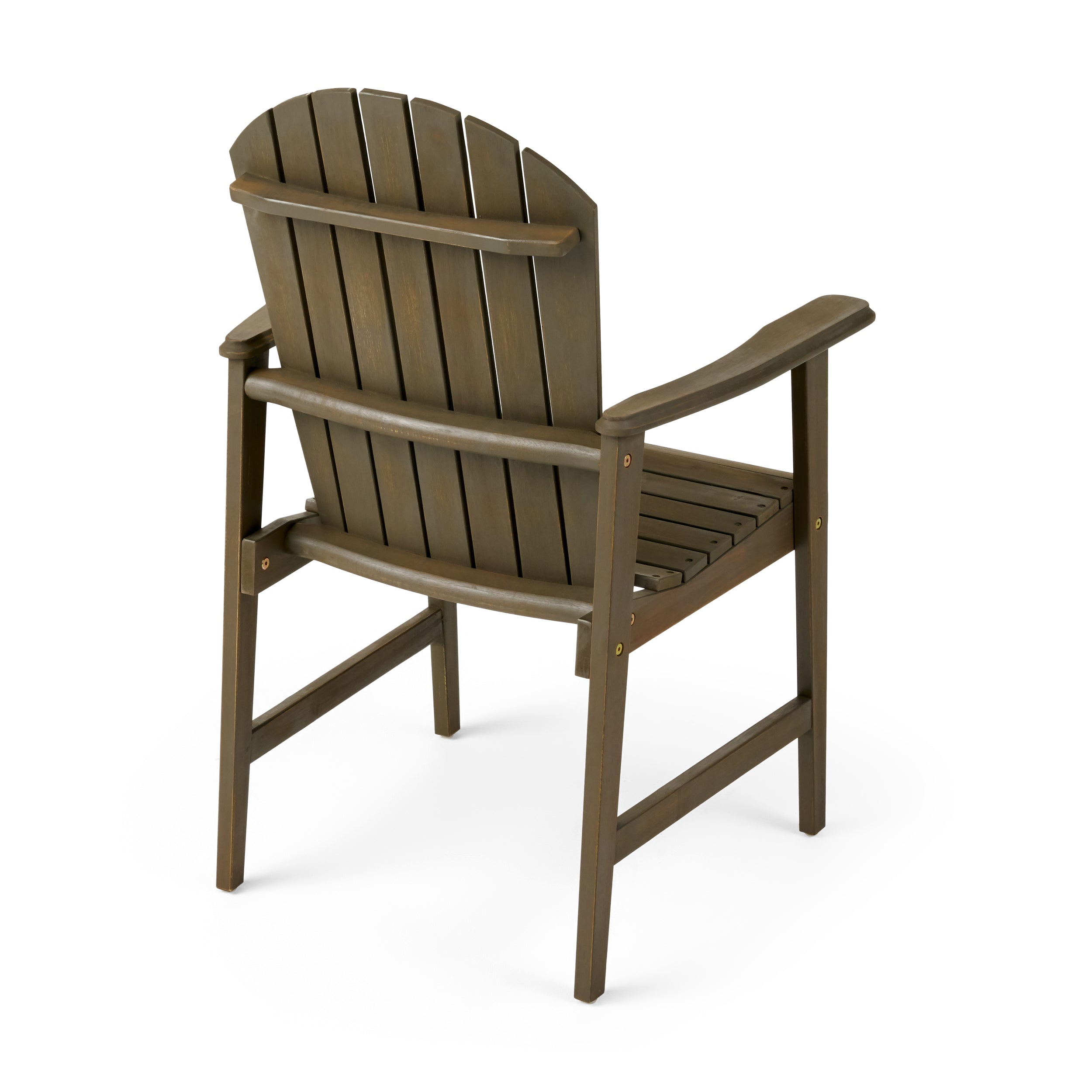 Adirondack Dining Chairs in Weathered Grey Acacia- Set of 2