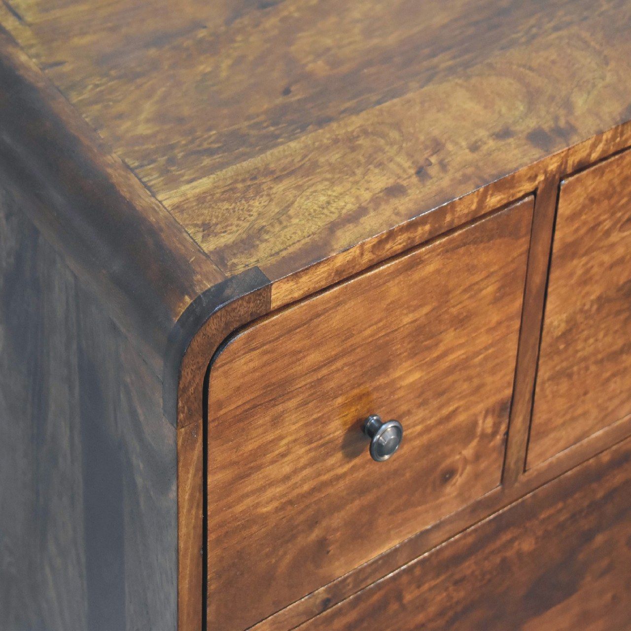 3 Over 2 Curved Chest - Brown