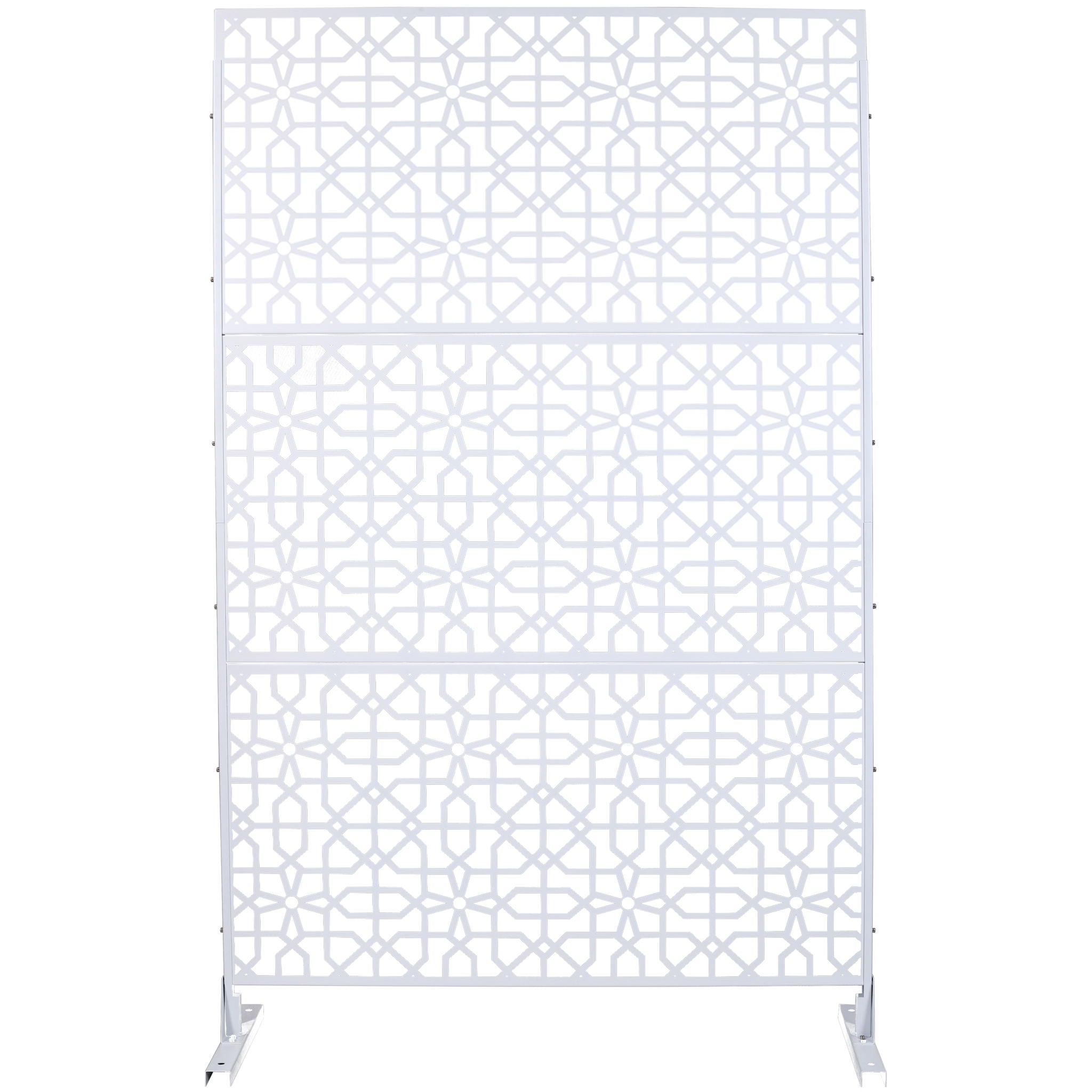 Outdoor & Indoor Metal Freestanding Decorative Privacy Screen
