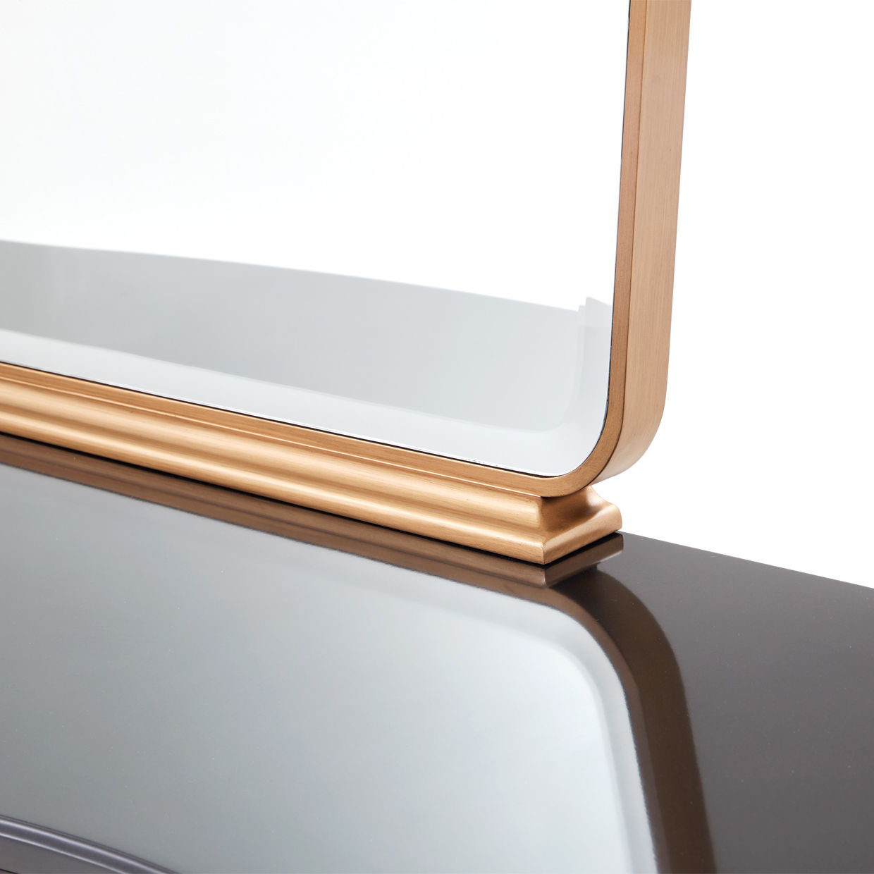 Camellia Field - Dresser Mirror - Warm Pecan