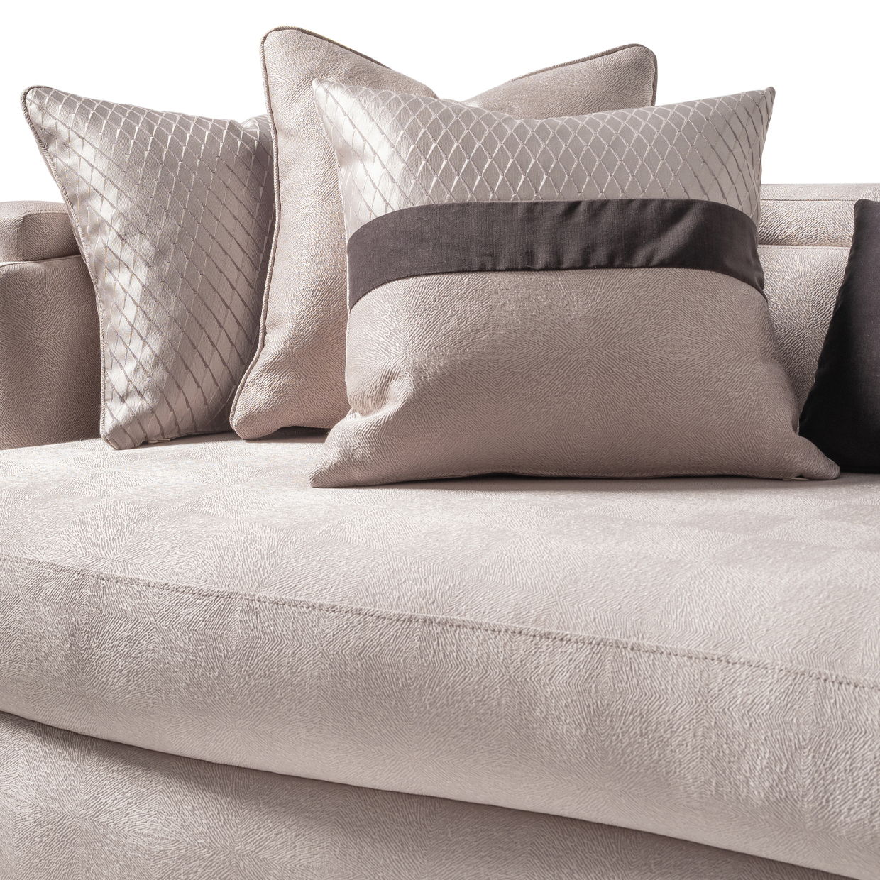 Carmela - Mansion Sofa - Zinc/Silver