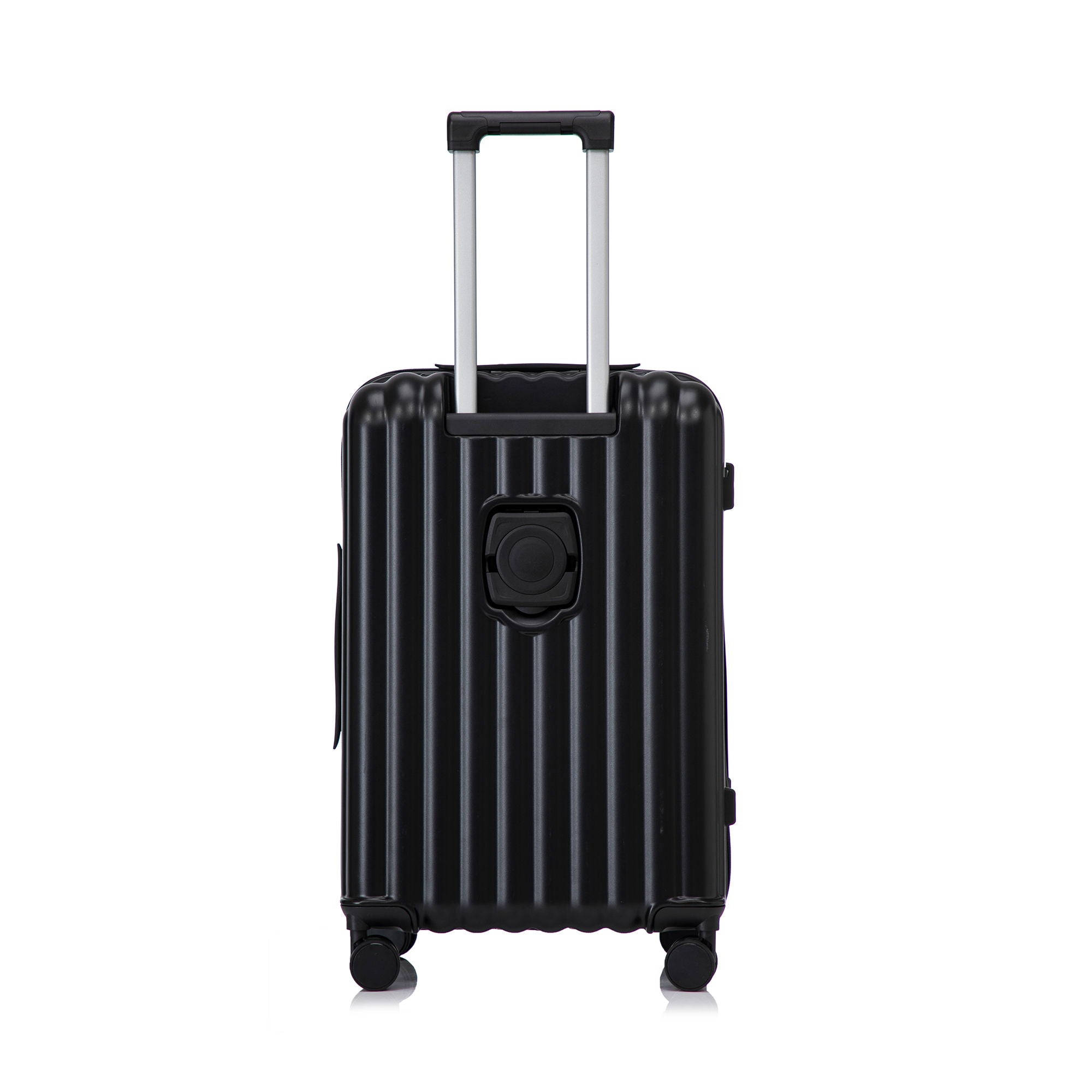 20" / 24" / 28" 3 Pieces / Set Spinner Wheel Luggage, Carry On Suitcase, With Cup Holder & USB Port & Phone Holder