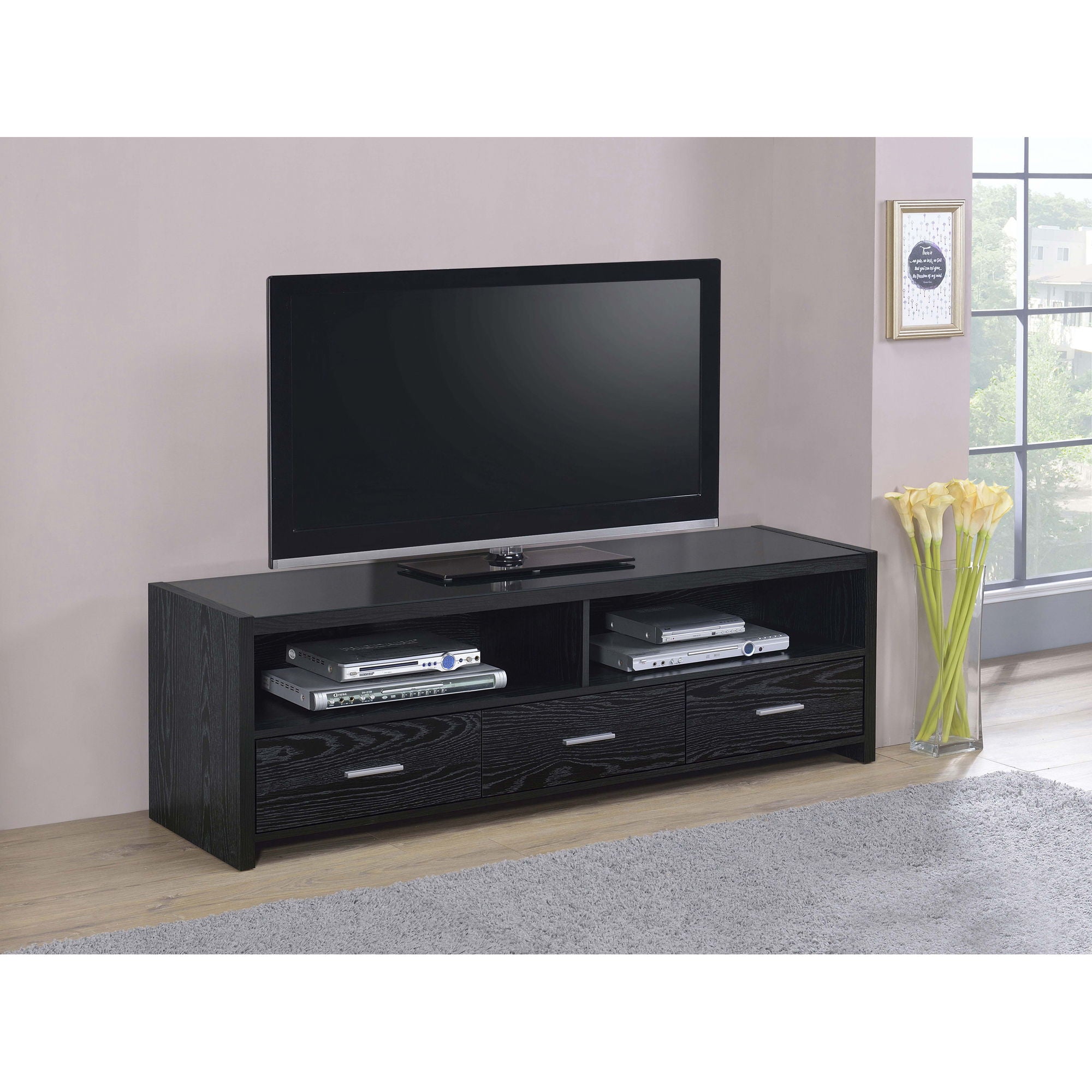 Bossert - 3 Drawer Stand - Black