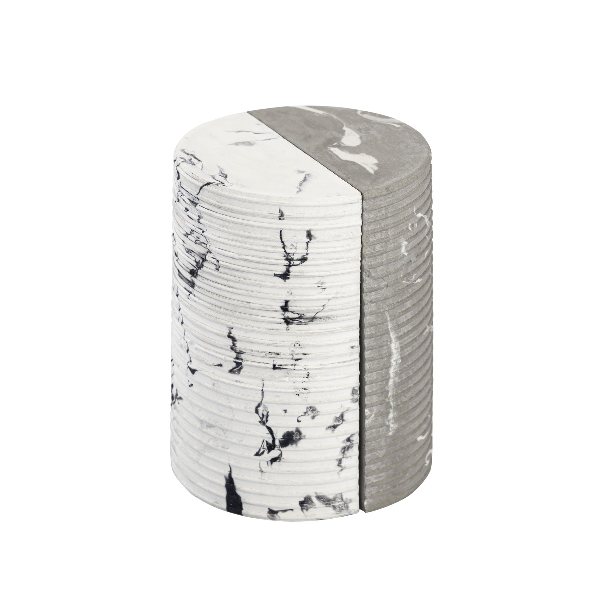Terra - Concrete Bookends - Gray / White