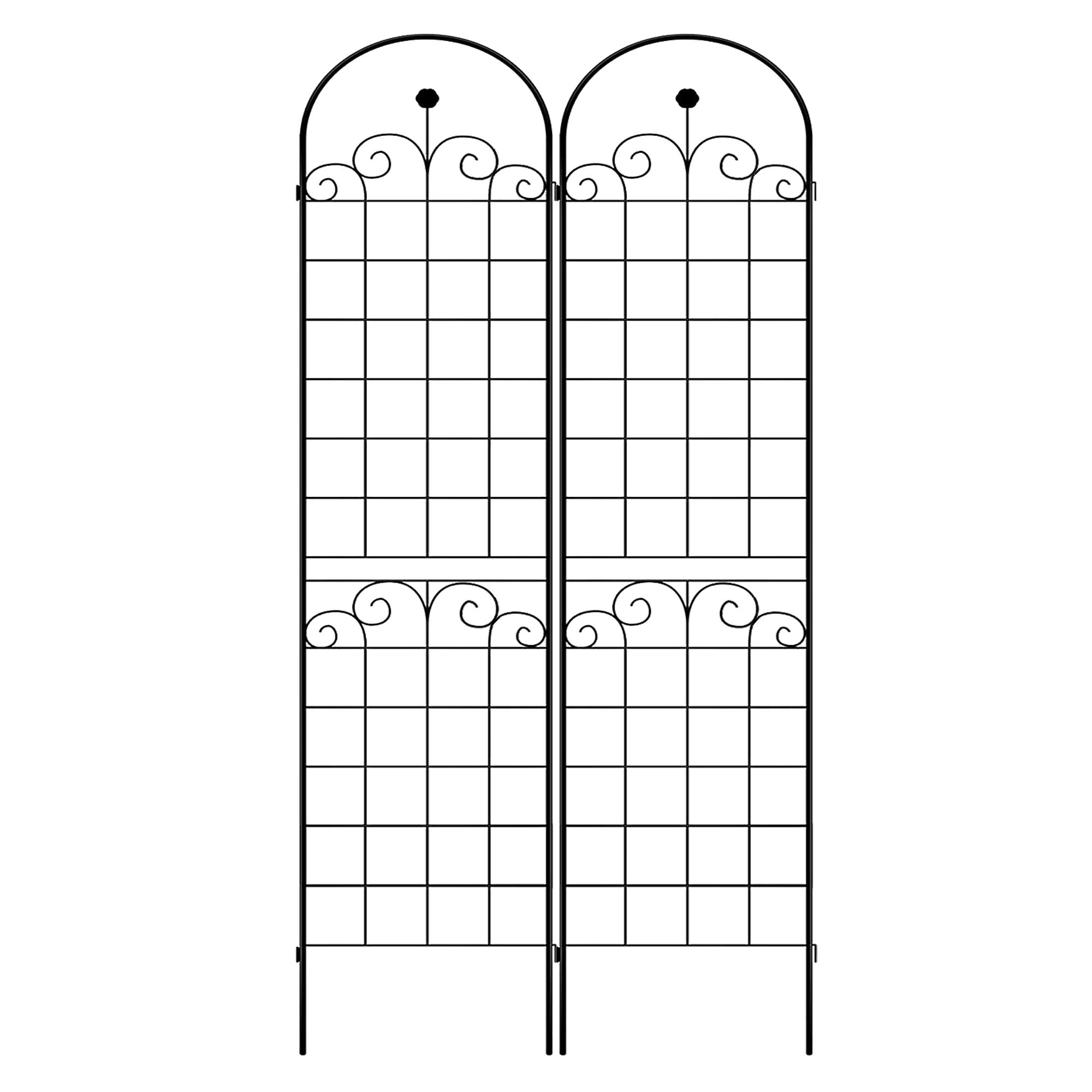 Metal Garden Trellis For Climbing Plants Outdoor Rustproof Plant Support Rose Trellis Netting Trellis