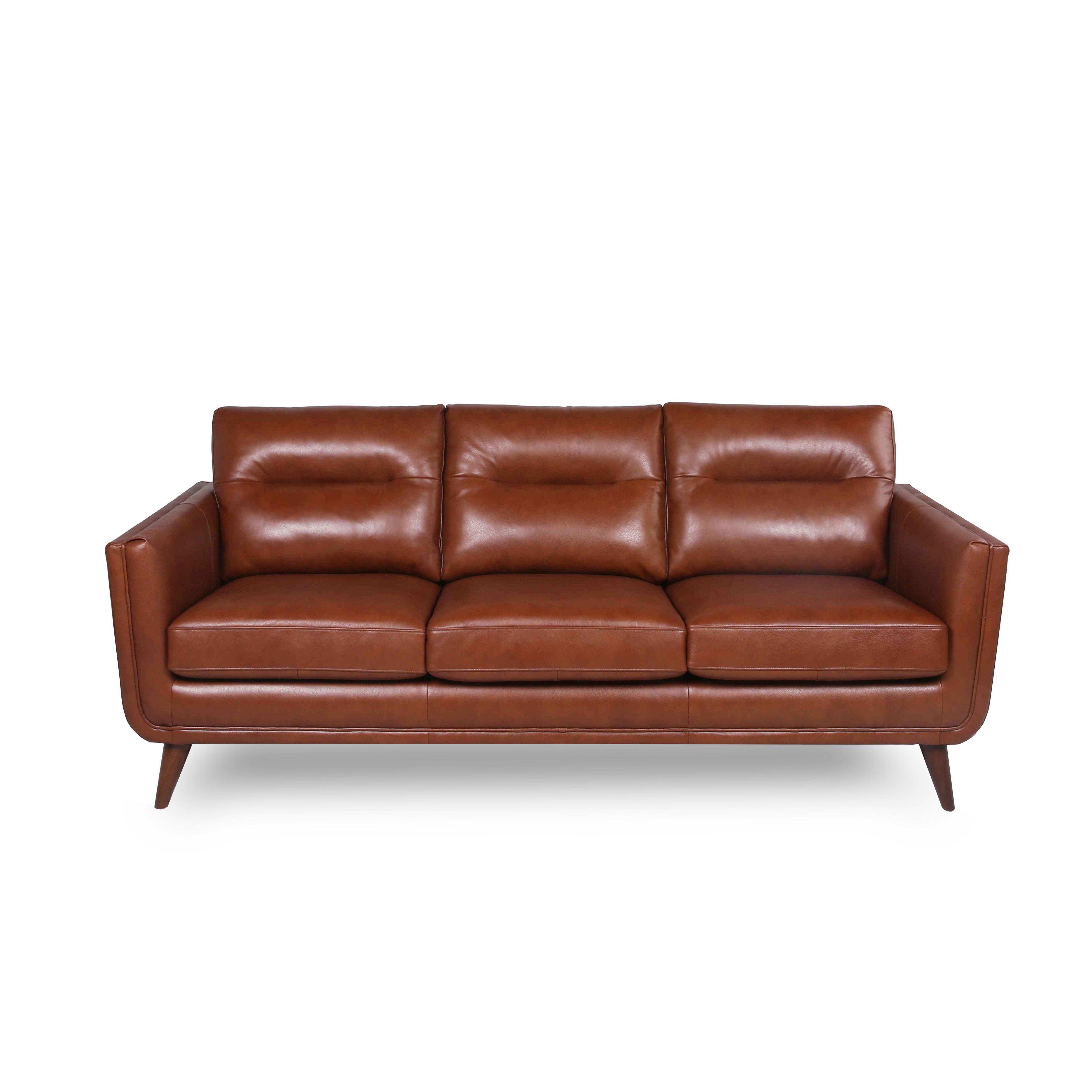 Mid-Century Leather Sofa - Best Buy Furniture