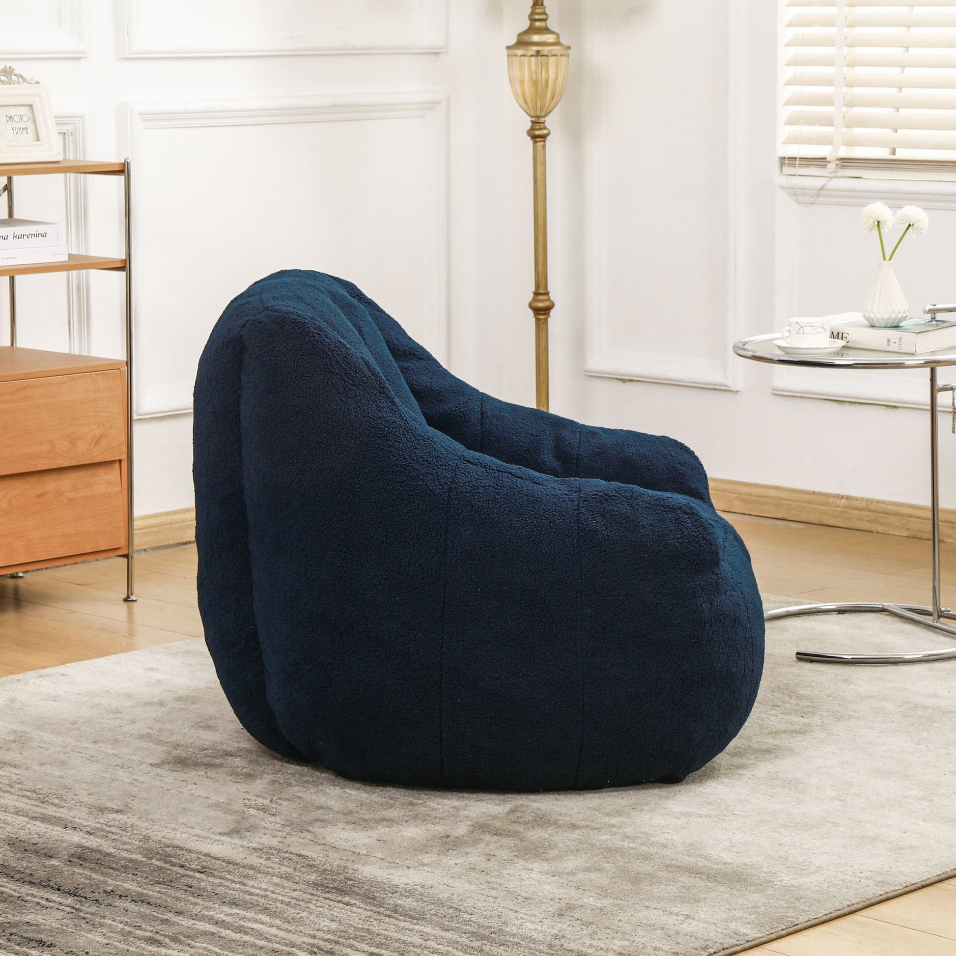 Comfy Bean Bag Chair With Memory Foam Filler, Tufted Soft - Best Buy Furniture