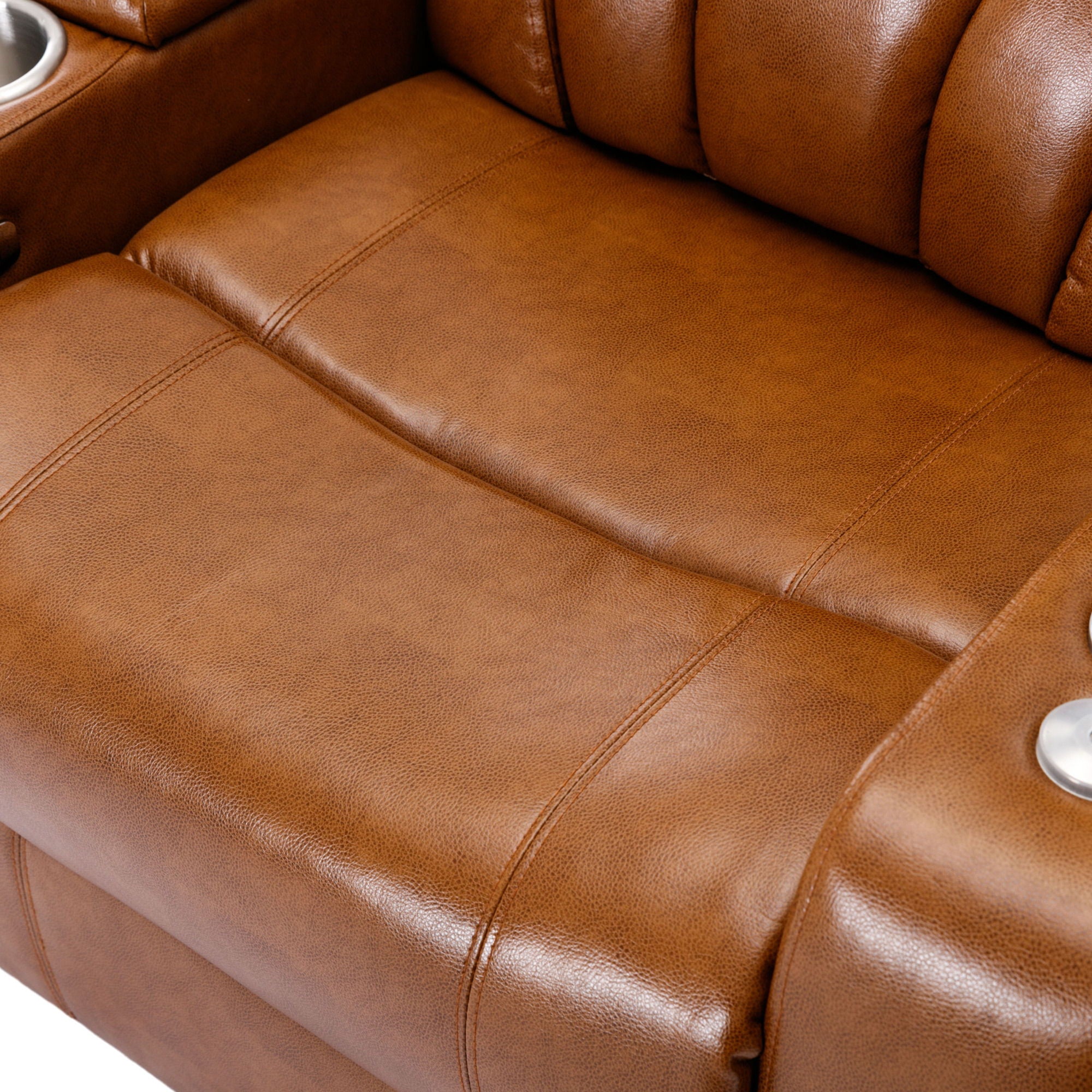 Power Motion Recliner Electric Power Recliner With USB Charging Port, Hidden Arm Storage, Convenient Cup Holder And Bluetooth Speaker