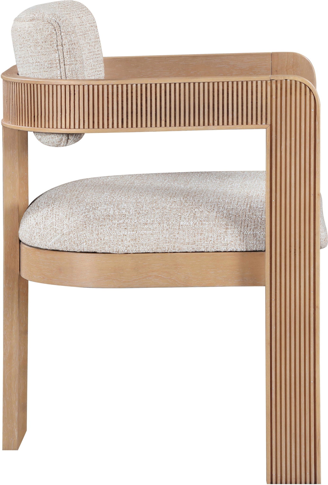 Sacha - Linen Dining Chair With Natural Base (Set of 2)