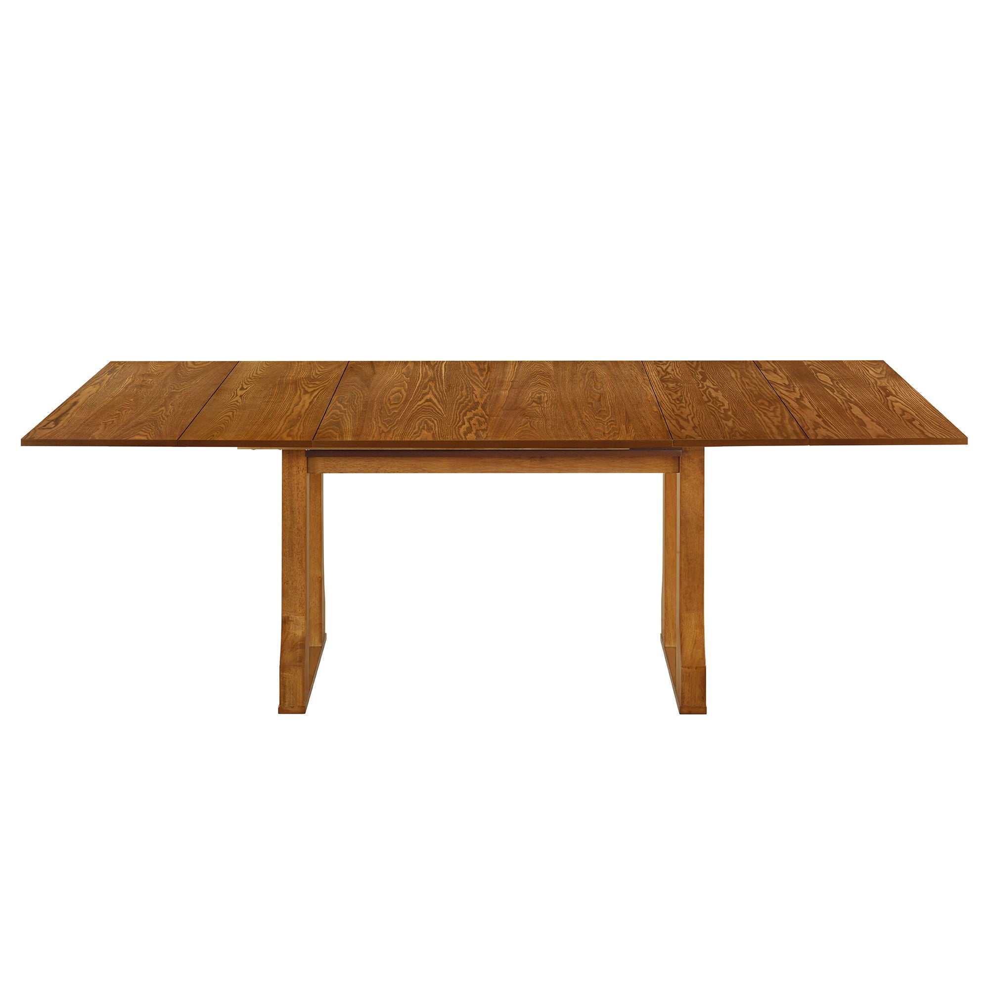 6 Piece Extendable Dining Table Set With 4 Wicker Back Upholstered Dining Chairs And Long Bench, 2 Removable Leaf
