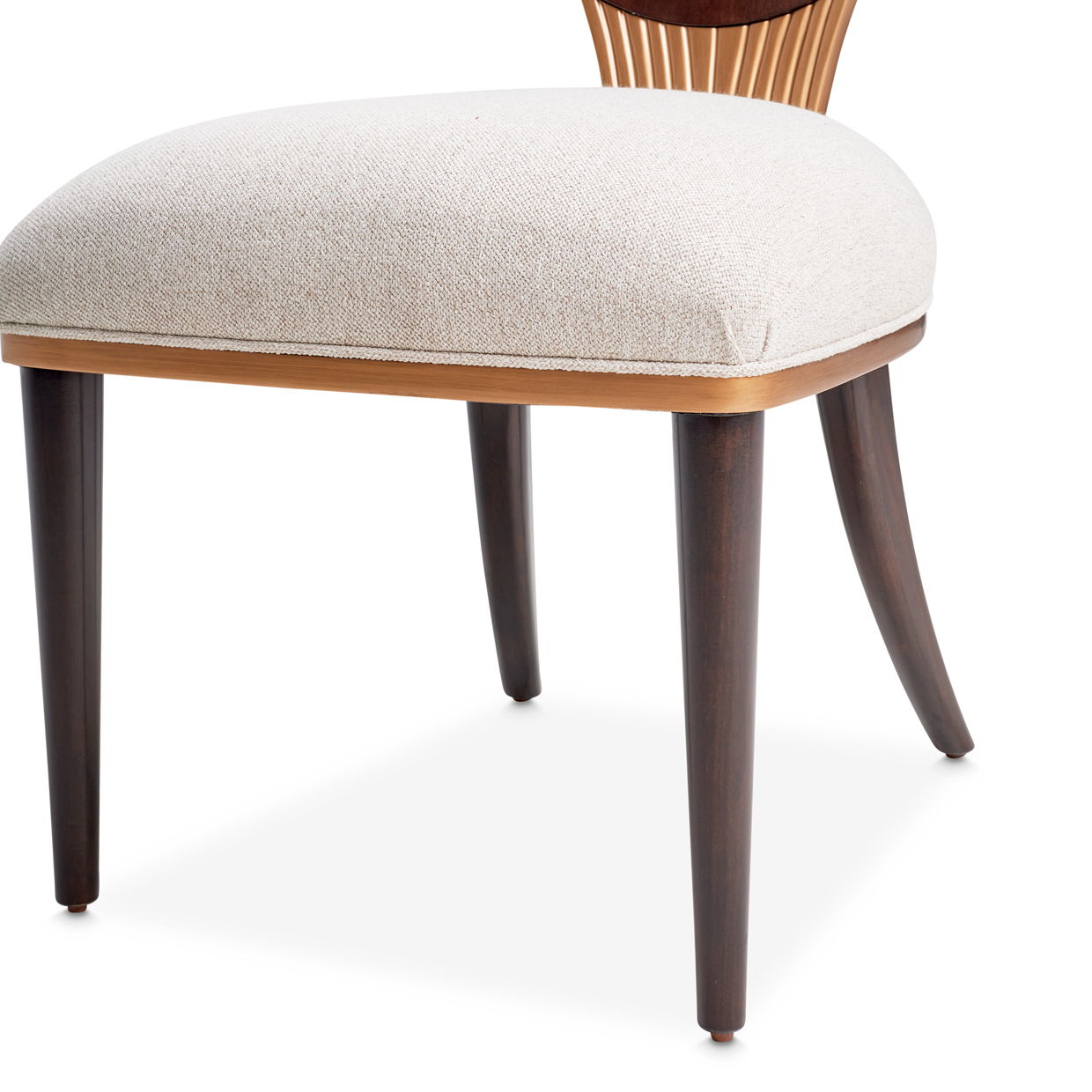 Camellia Field - Dining Side Chair (Set of 2) - Linen / Warm Pecan