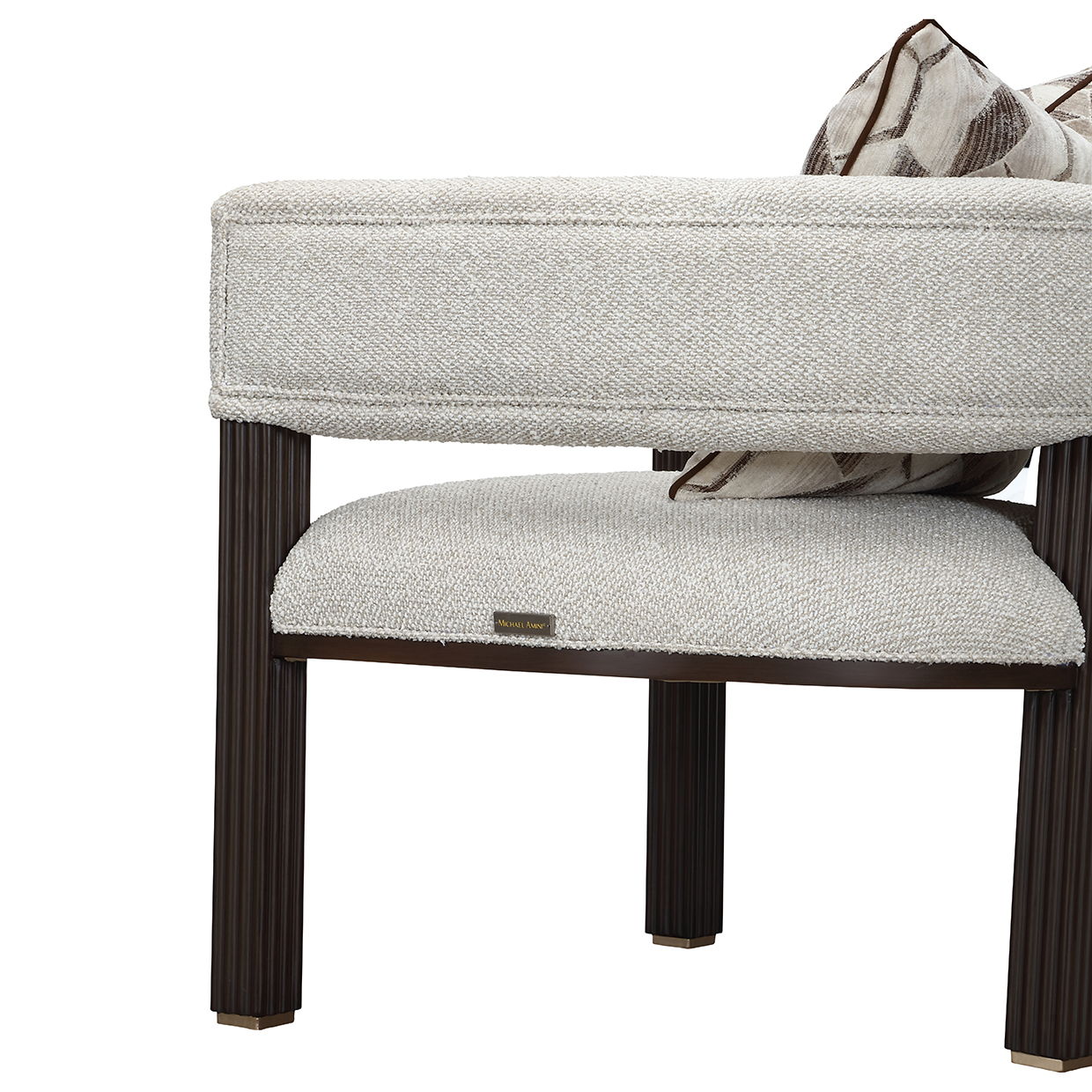 West Kensington - Accent Chair - Buff / Medium Espresso