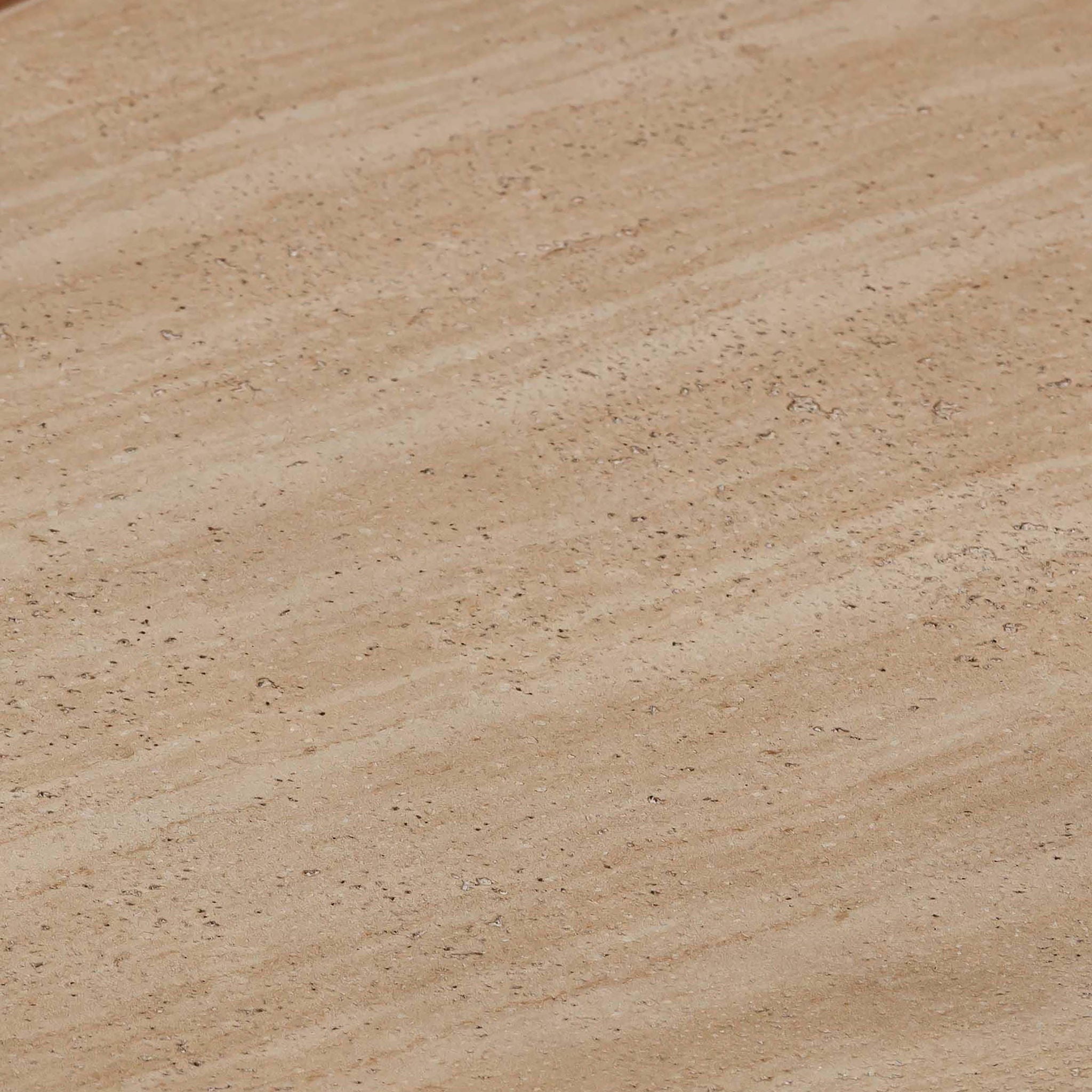 Eclipse - Textured Faux Travertine Indoor / Outdoor Coffee Table - Beige