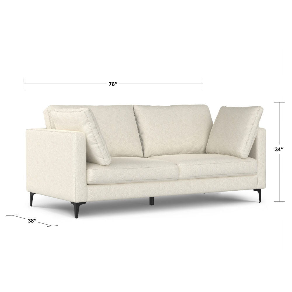 Ava - Mid Century Sofa, Upholstered