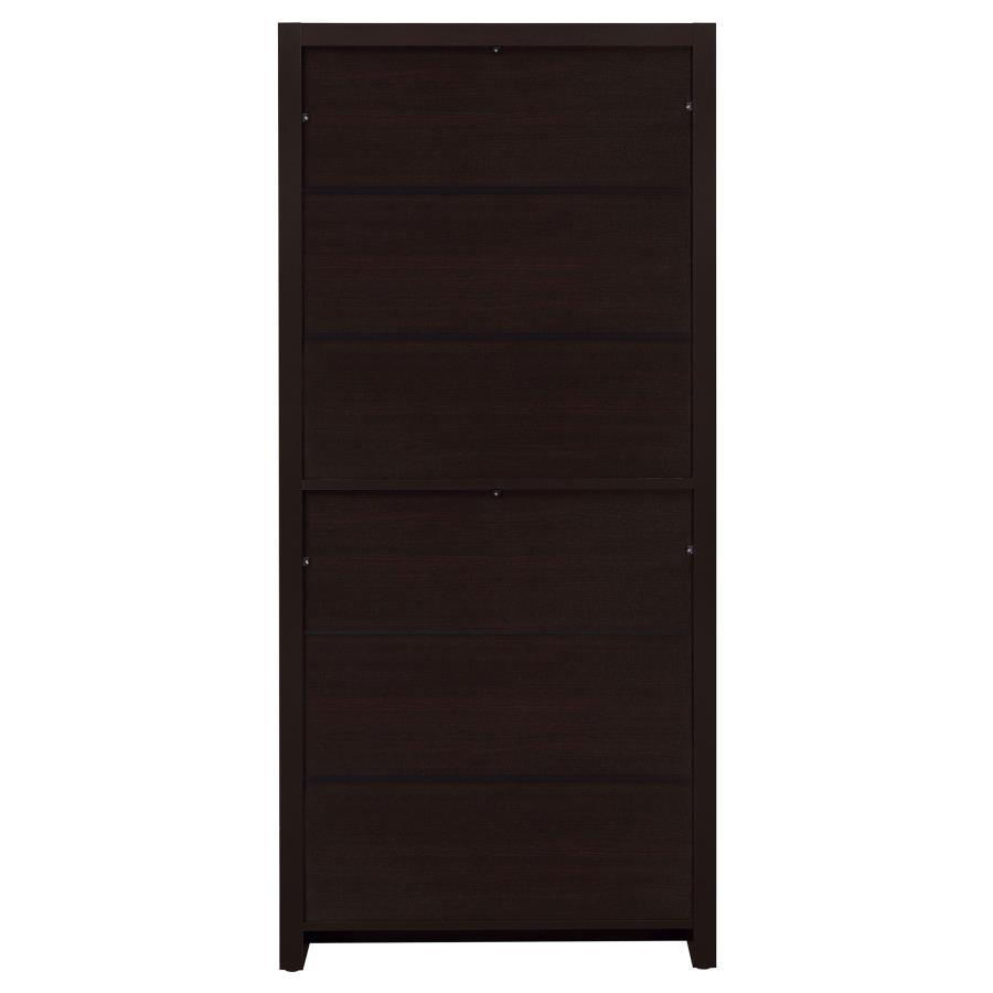 Skylar - 5-Shelf Bookcase With Drawer - Cappuccino - Best Buy Furniture