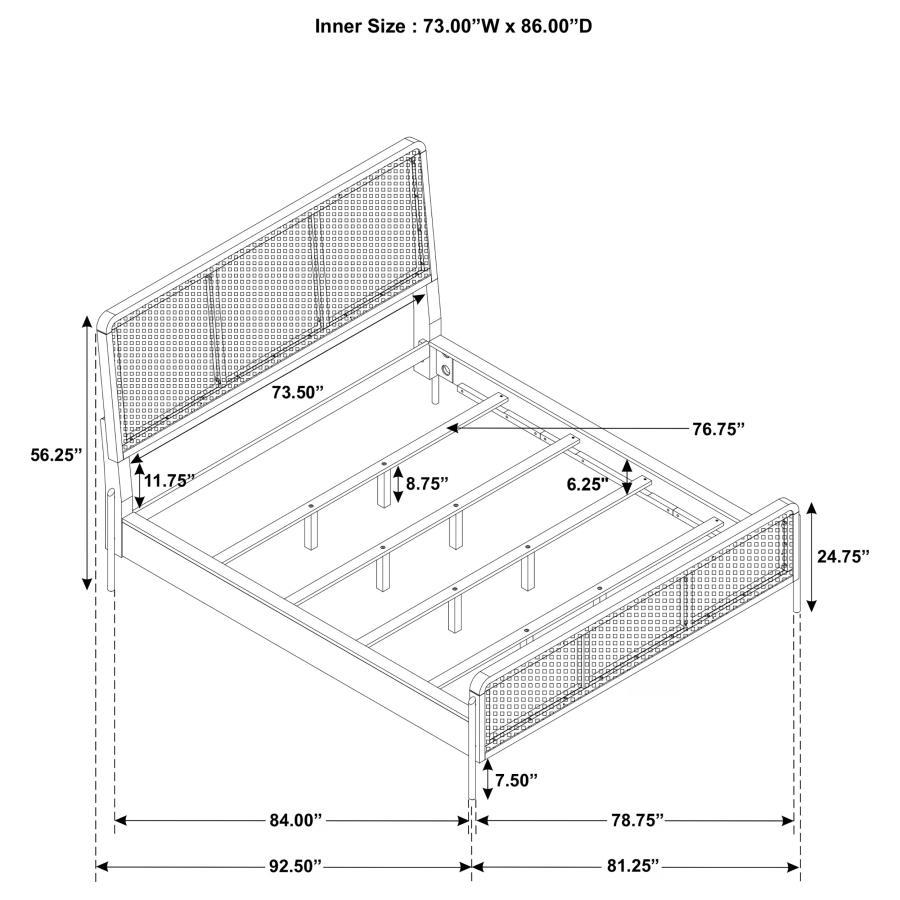 Arini - Rattan Panel Bed