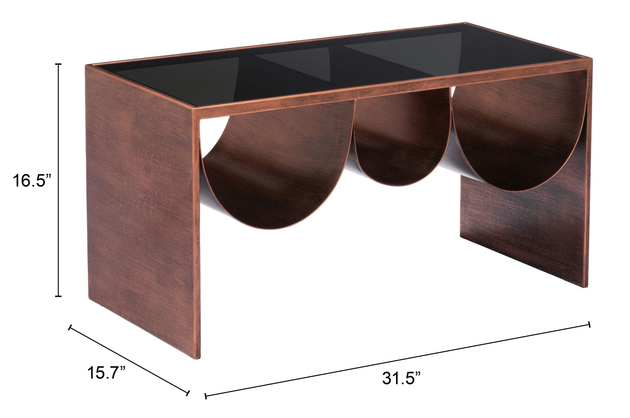 Aveiro - Coffee Table - Copper / Black