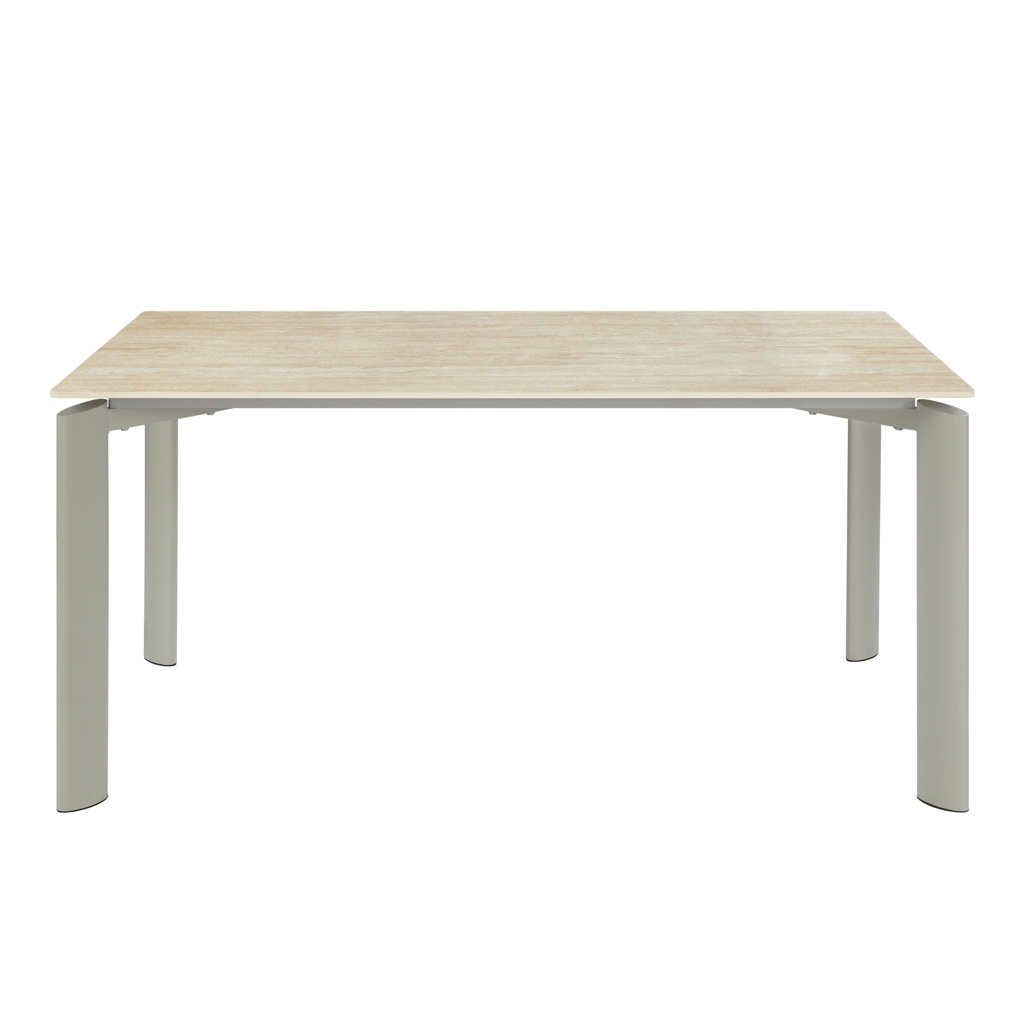 Ingram - Ceramic Top Dining Table - Light Gray - Best Buy Furniture